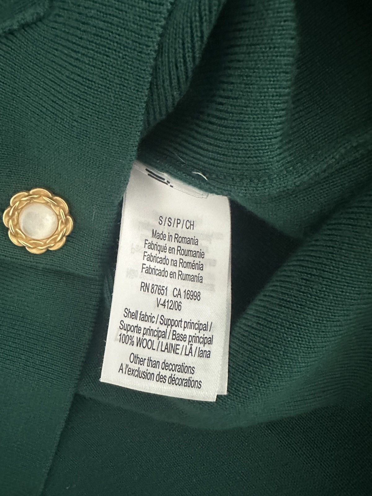 Golf le Fleur × Lacoste Golf le fleur pearl cardigan Size US S / EU 44-46 / 1 - 3 Thumbnail