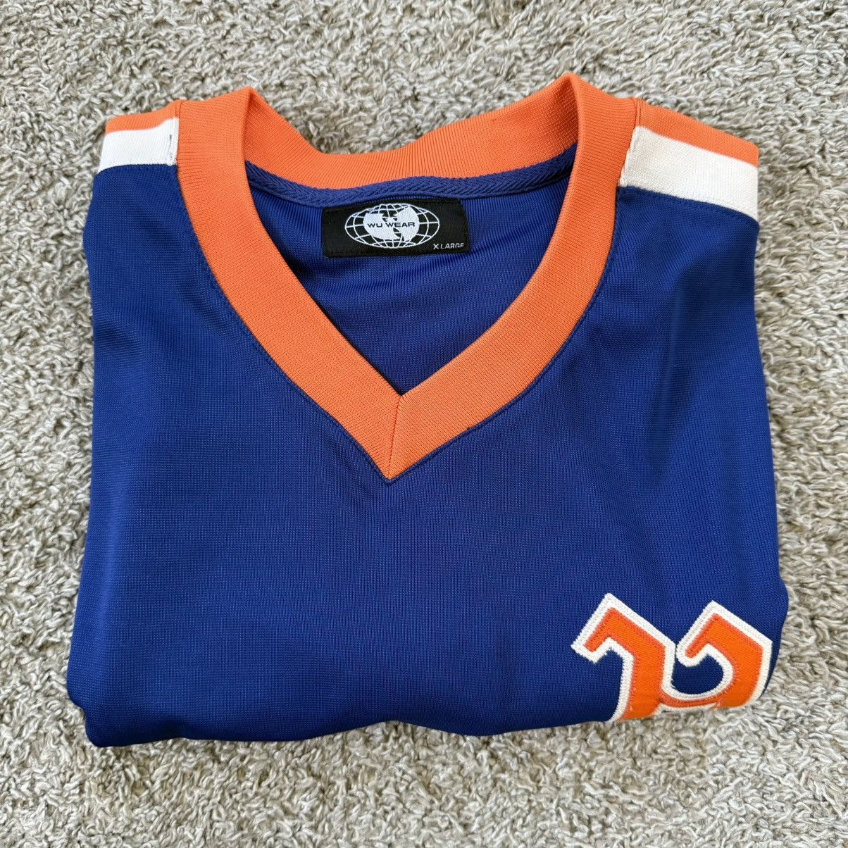 Wu-Tang Clan 🔴Wu-Wear Baseball Jersey Size XL Wu-Tang Blue Orange Rza Size US XL / EU 56 / 4 - 9 Thumbnail