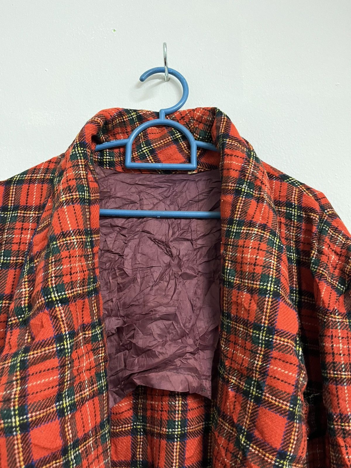 Japanese Brand 💥Unbrand SHADOW PLAID Large Tartan Wool Pyjamas Size US L / EU 52-54 / 3 - 4 Thumbnail