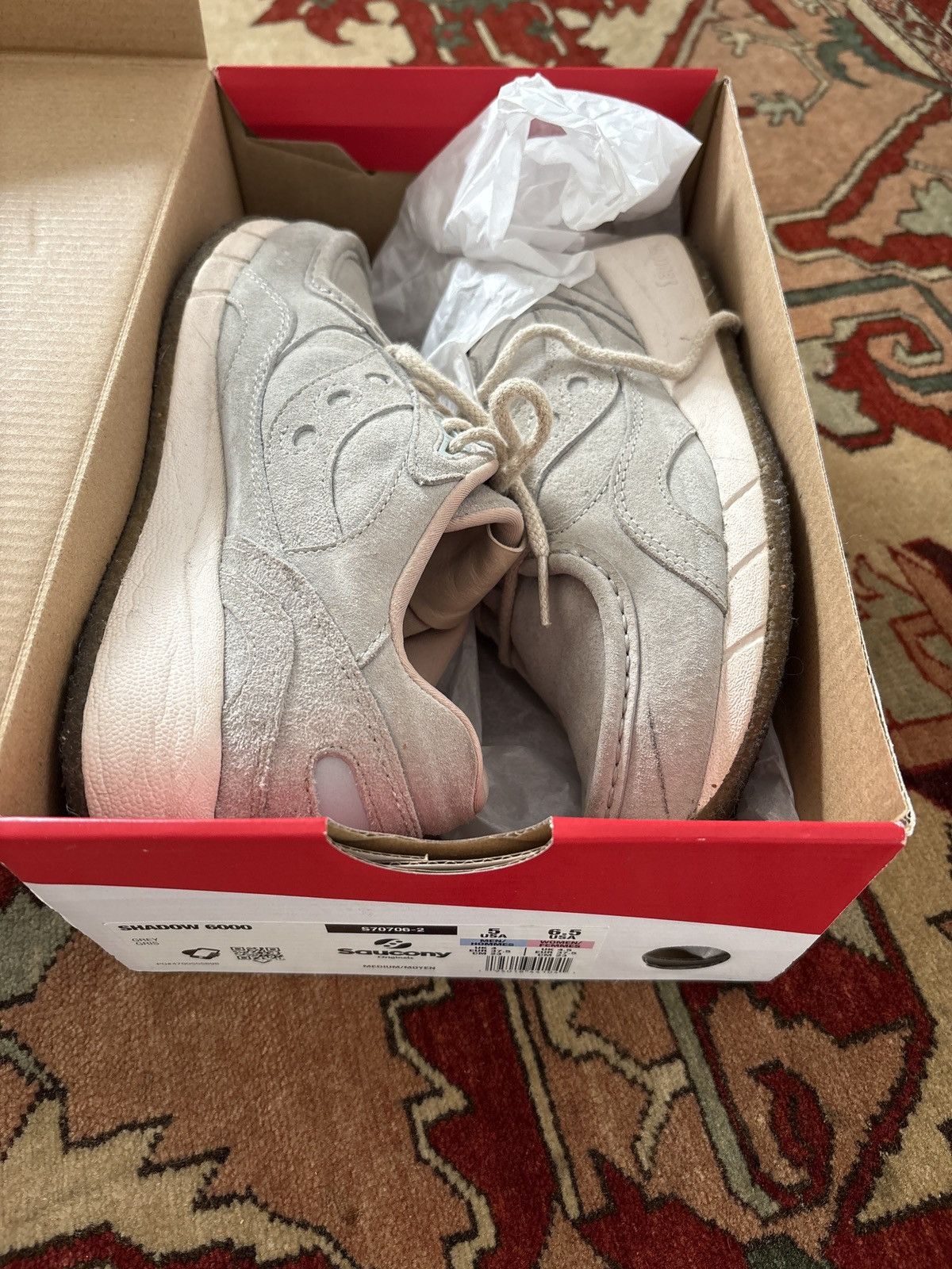 Saucony Saucony Shadow 6000 Moc - Grey Size US 5 / IT 35 - 9 Thumbnail