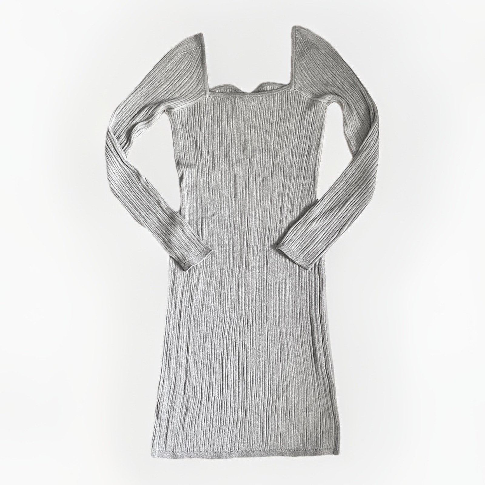 Banana Republic NWOT Banana Republic Sweater Dress Silver Sparkle Size XS Size XS / US 0-2 / IT 36-38 - 12 Thumbnail