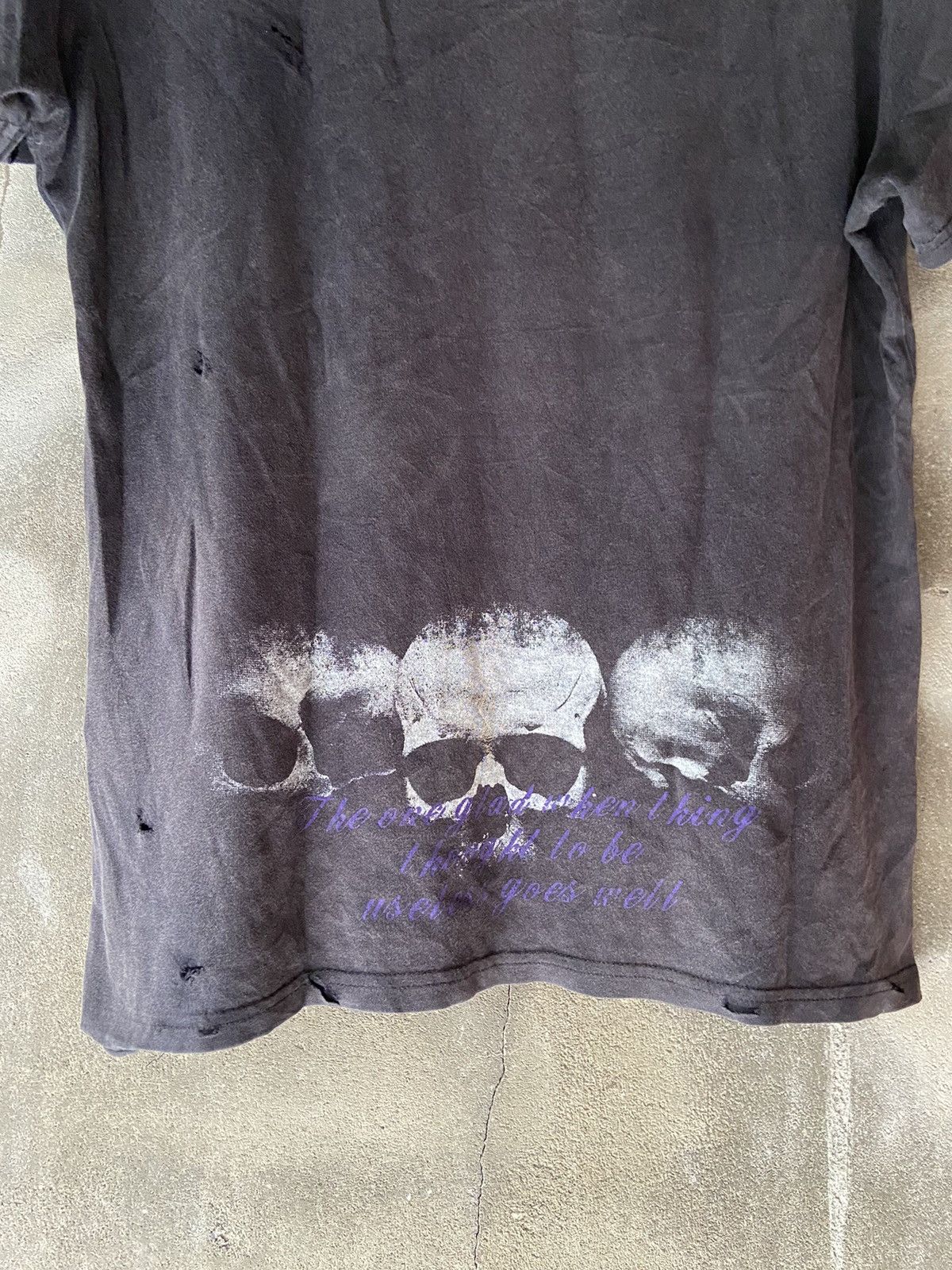 Beauty Beast × Hysteric Glamour × Japanese Brand BAD MOTHER F🎌🎌KER JAPANESE TRASHED TEE Size US M / EU 48-50 / 2 - 10 Thumbnail