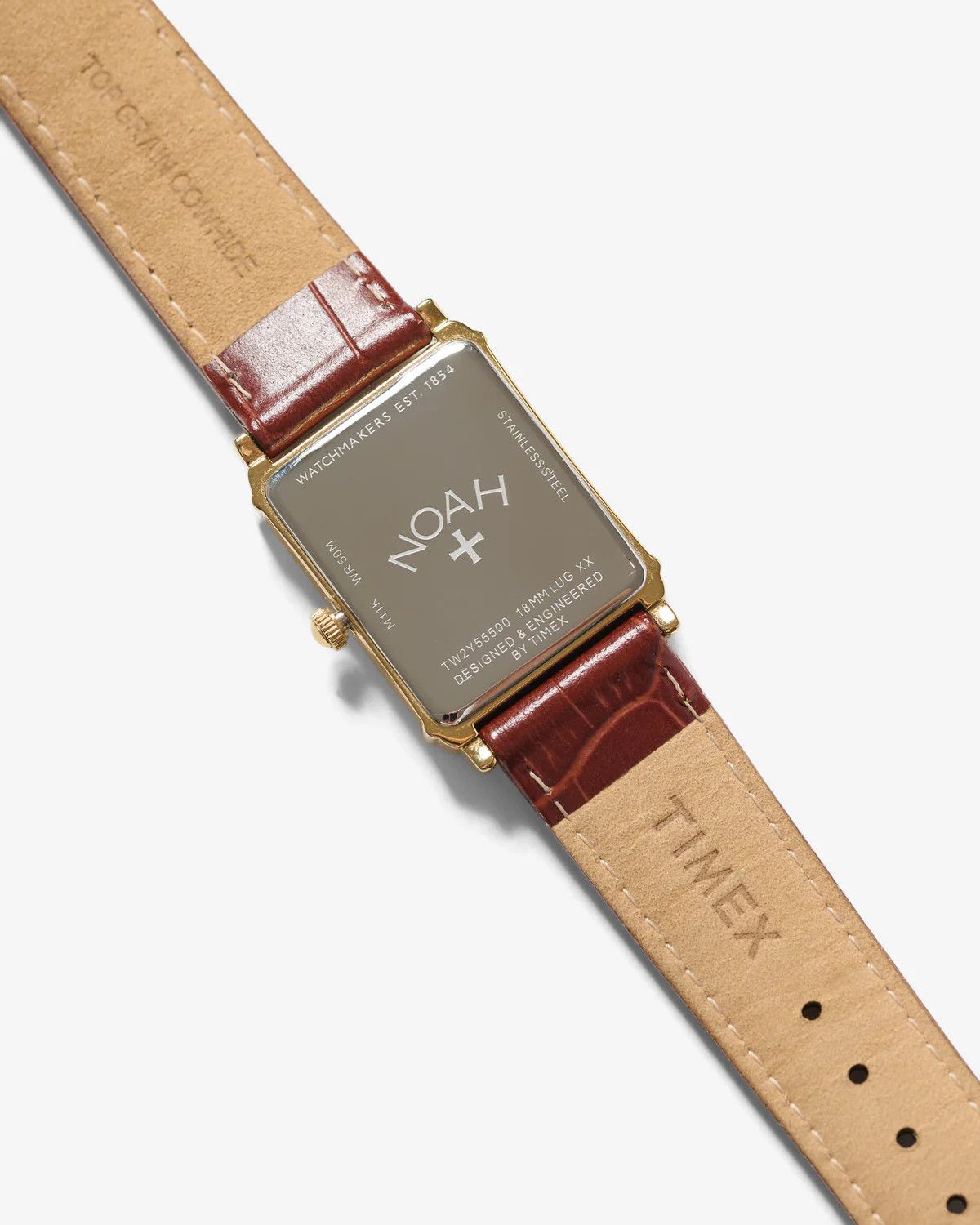 NOAH X TIMEX MOON PHASE BROWN GOLD WATCH LEATHER