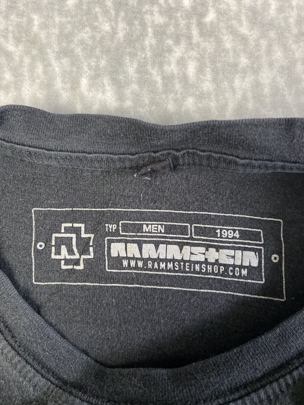 Other Vintage 1994 Rammstein "Weiße Balken" Logo T-Shirt Size US L / EU 52-54 / 3 - 3 Thumbnail