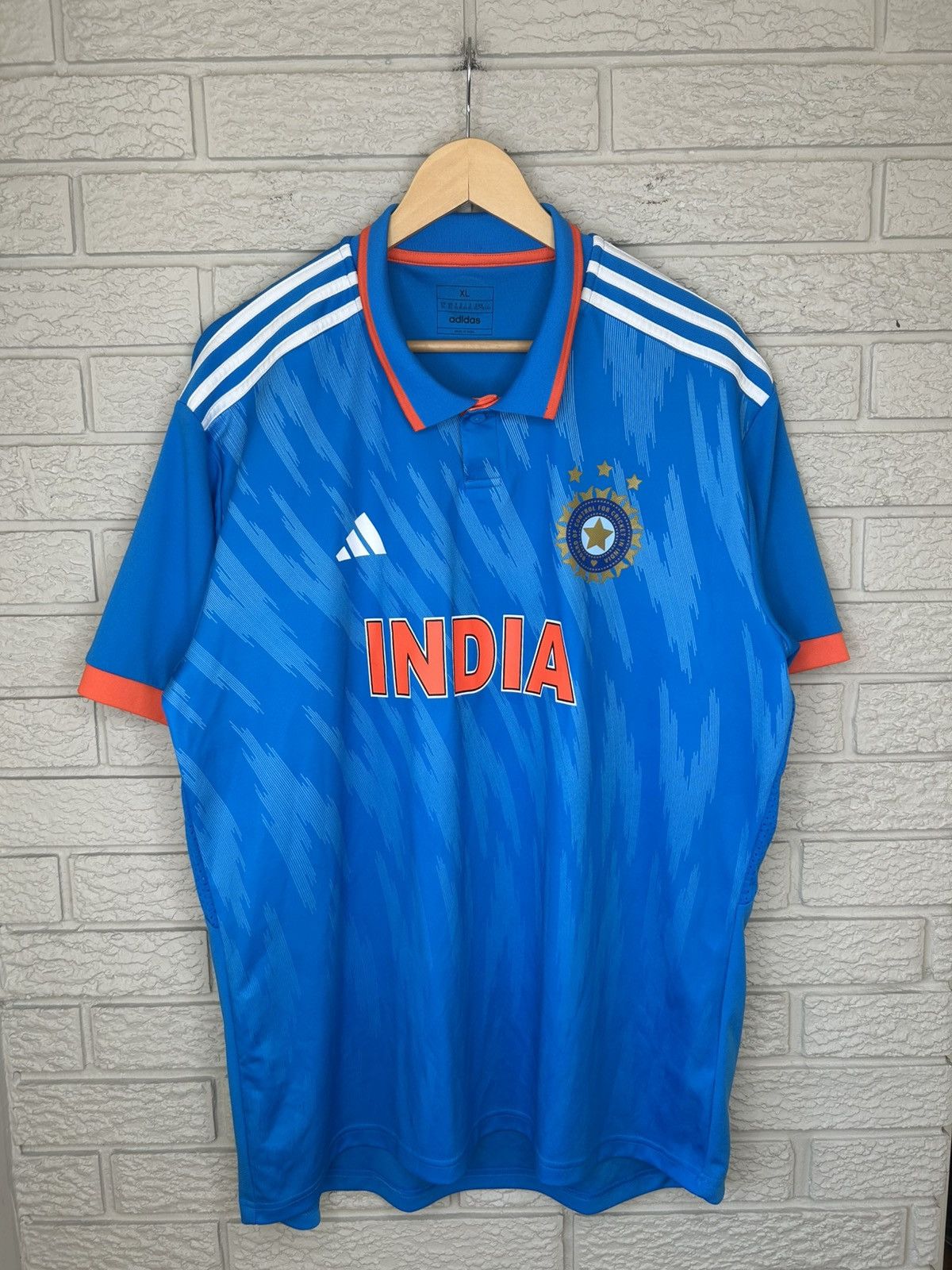 Adidas Adidas India Cricket Jersey Size US XL / EU 56 / 4 - 1 Thumbnail