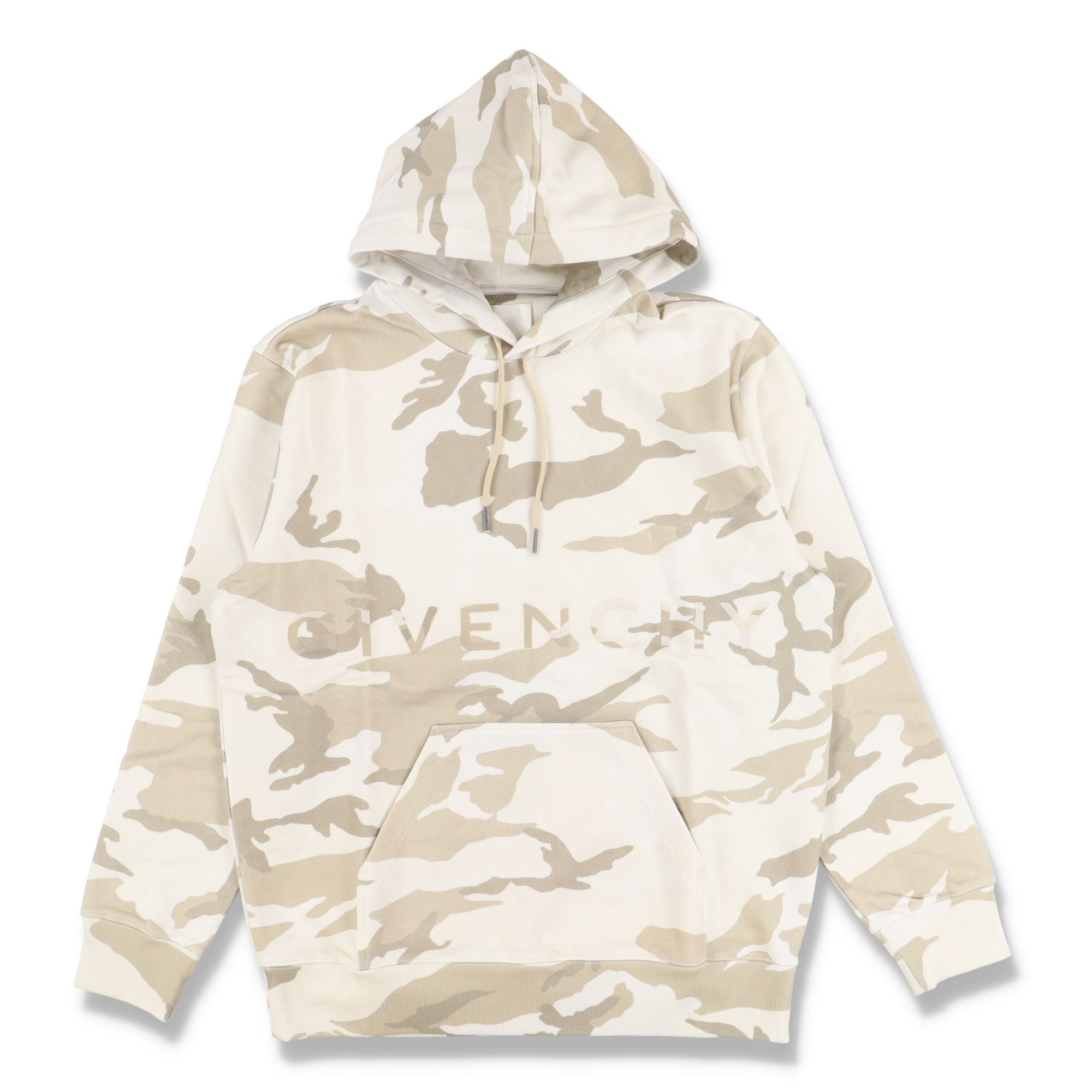 image of Givenchy Beige Camo 4G Logo Oversized Hoodie, Men's (Size XS)