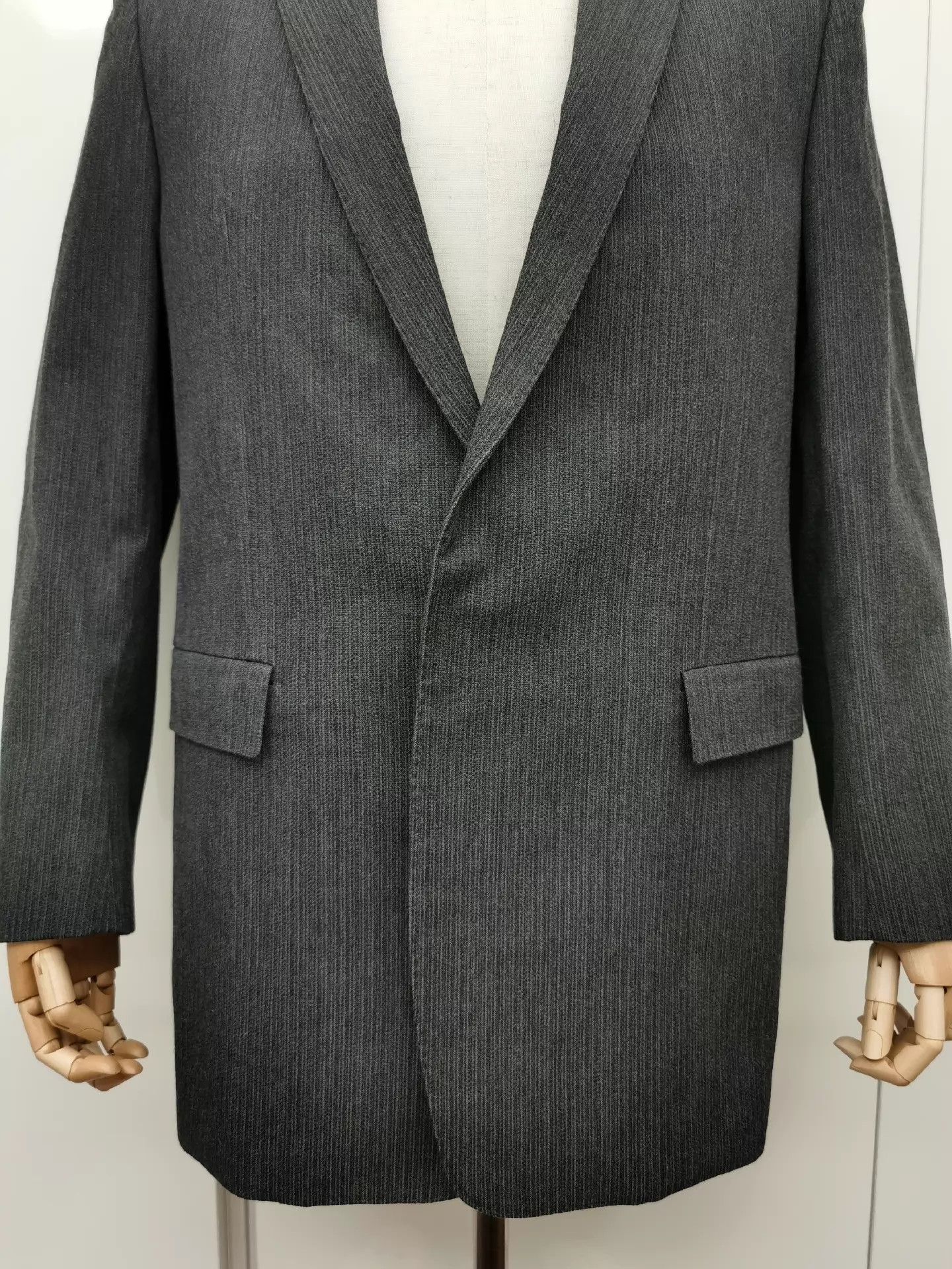 Deepti Deepti Barth Dark Avant-Garde Long Blazer 52 Size 52R - 2 Thumbnail