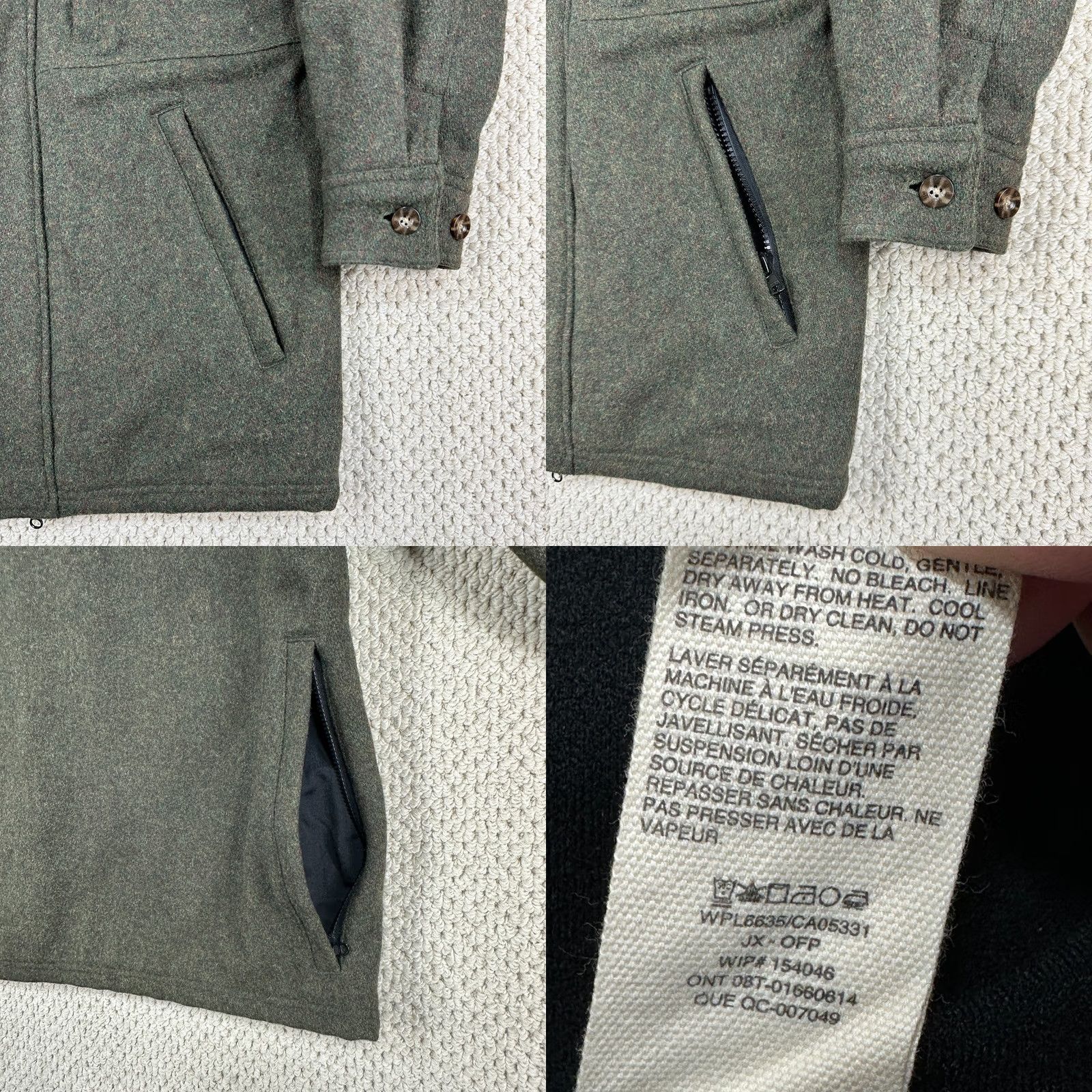 Vintage Woolrich Jacket Green Mens S Sportsman Collection Wool Hunting Field Coat Size US S / EU 44-46 / 1 - 10 Thumbnail