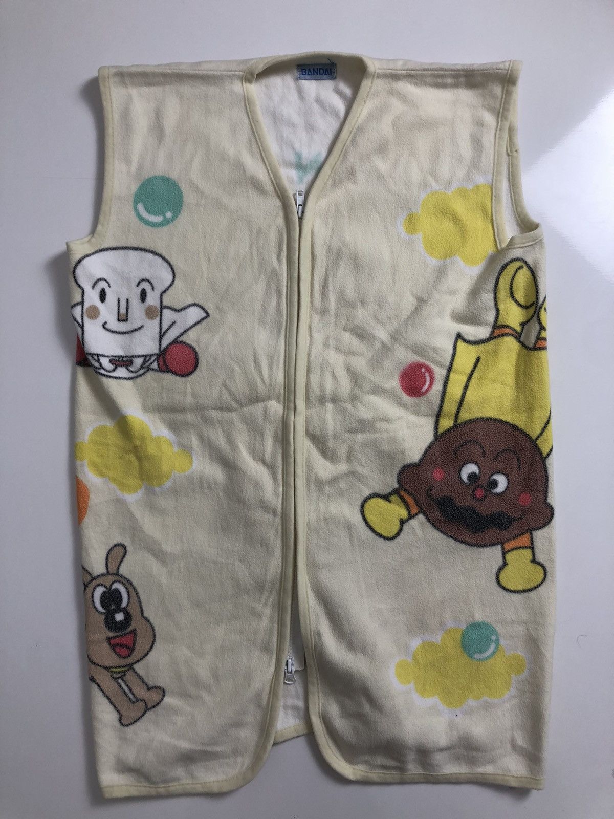 Anime × Japanese Brand × Vintage Japanese Bandai Anpanman Vests All Over Print Zipper Size US M / EU 48-50 / 2 - 1 Thumbnail