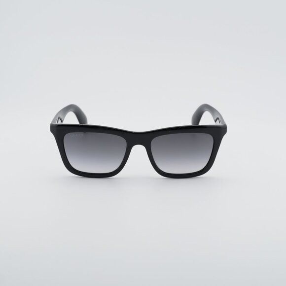 Gucci Gucci GG1933S 001 Sunglasses Shiny Black Square Frame, Smoke Size ONE SIZE - 3 Thumbnail