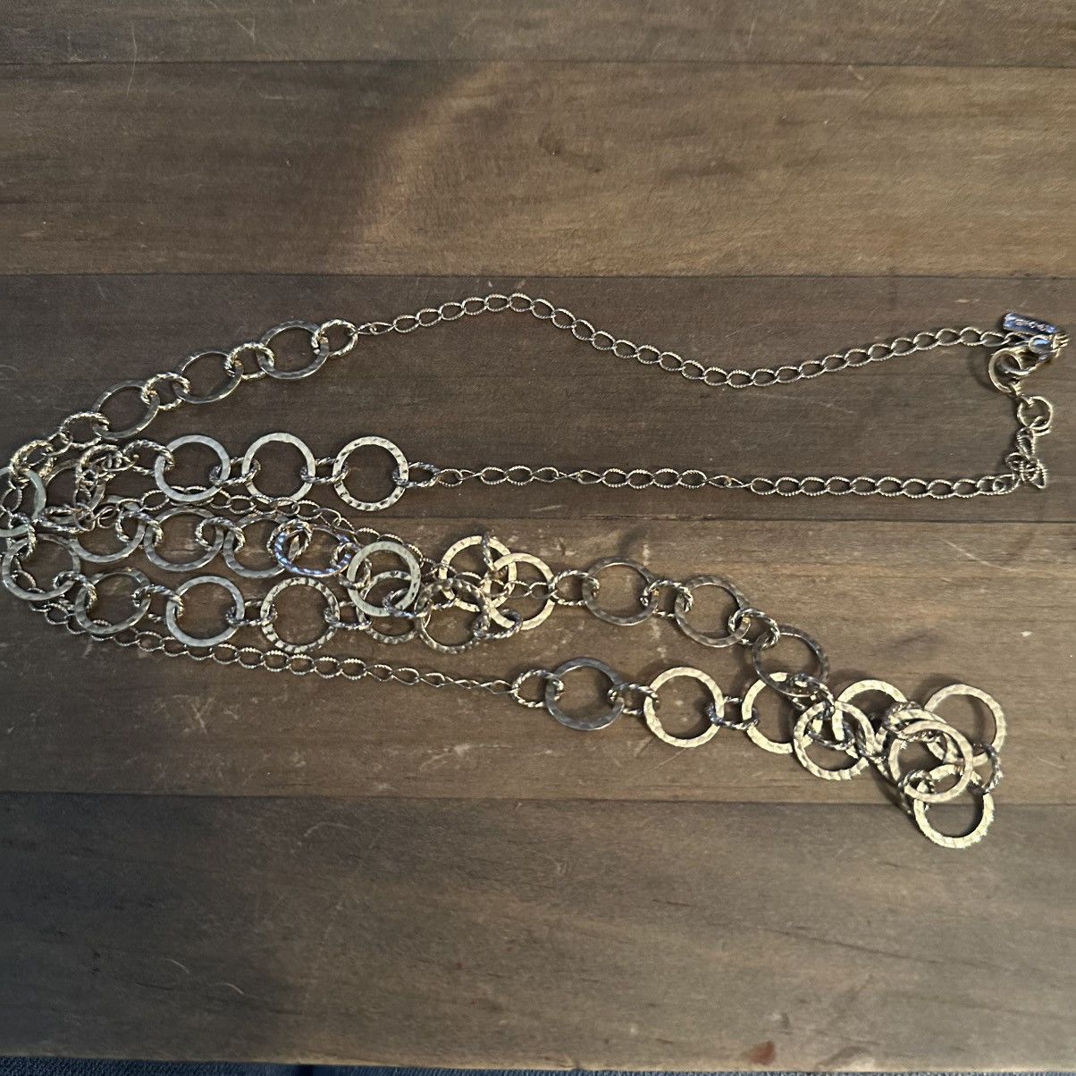 Rachel Zoe Rachel Zoe gold tone layered circle link necklace Size ONE SIZE - 2 Thumbnail
