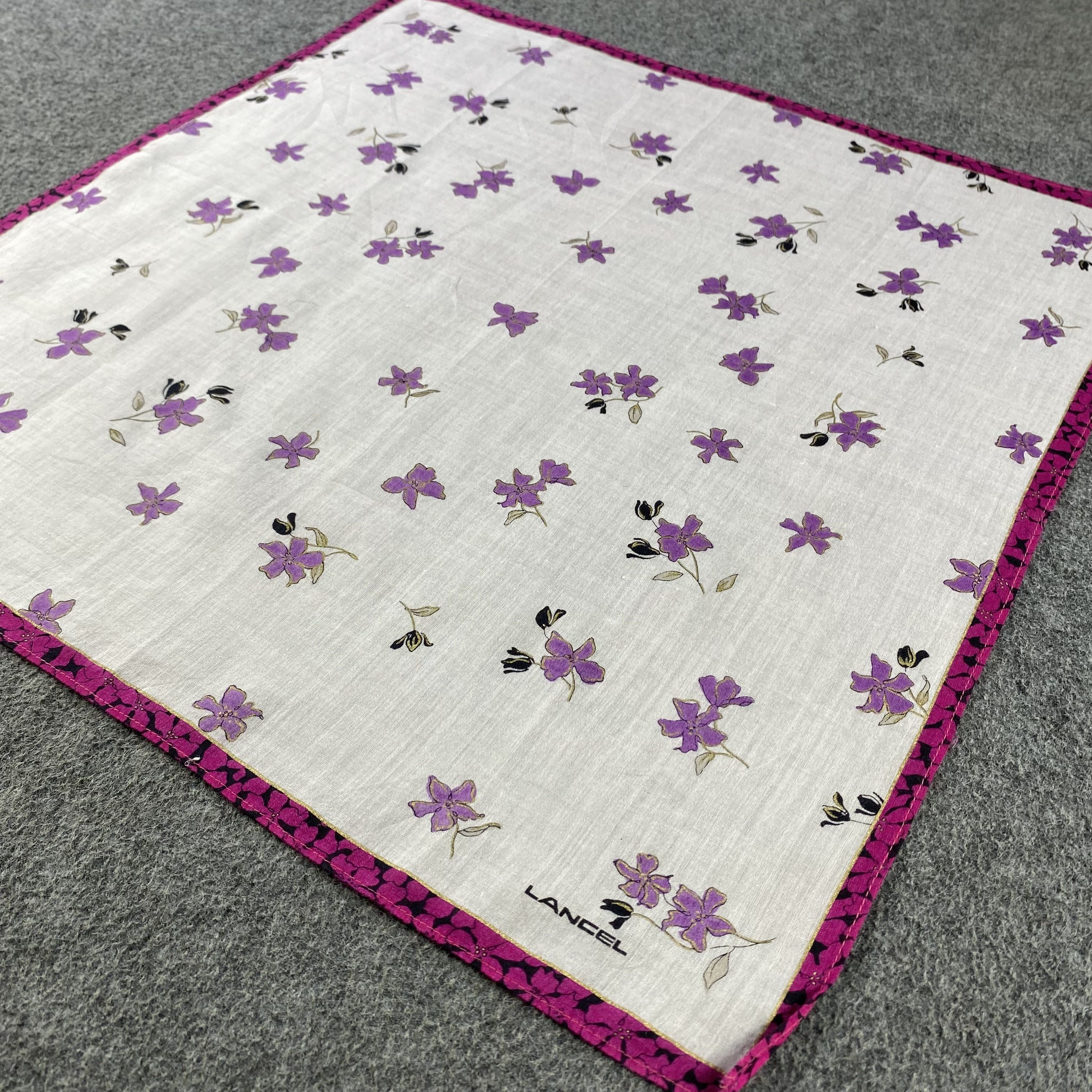 Lancel × Vintage Lancel Handkerchief/Neckerchief/Bandana HC612 Size ONE SIZE - 2 Thumbnail