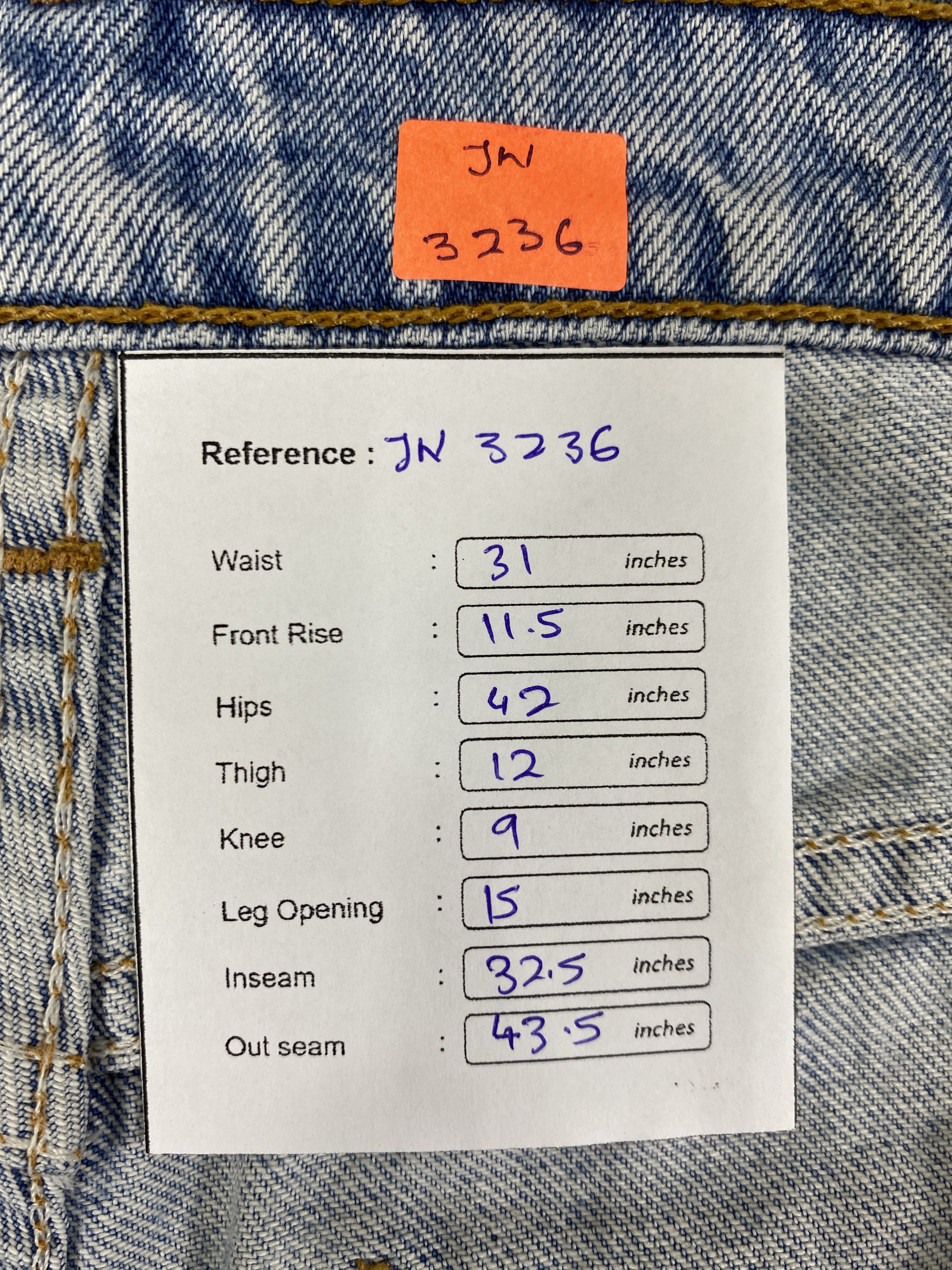 Levi's Light Blue Vintage Levis 507 Orange Tab 31x32.5 - JN3236 Size US 31 - 9 Thumbnail