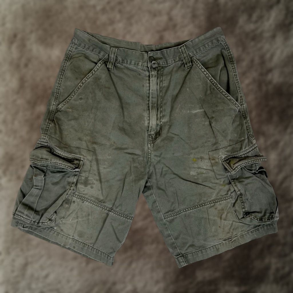 Sideout VINTAGE Sideout Cargo Shorts Men 32 Green Grunge 90s Beach CARGO Shortss Size US 32 / EU 48 - 1 Thumbnail