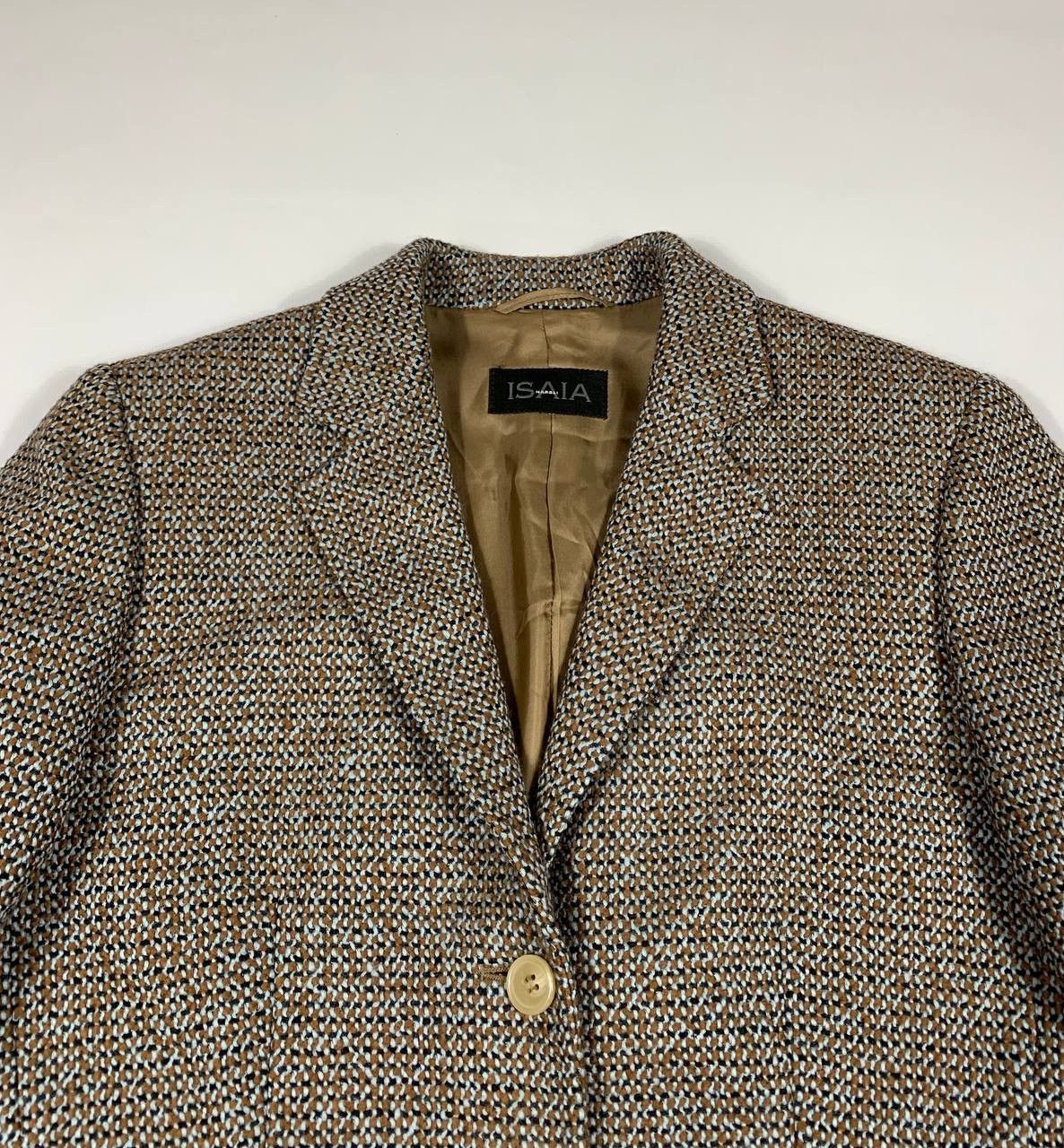 Isaia Isaia Napoli Men’s Coat Blazer Lana Cotton Luxury Jacket 44R Size 44R - 4 Thumbnail