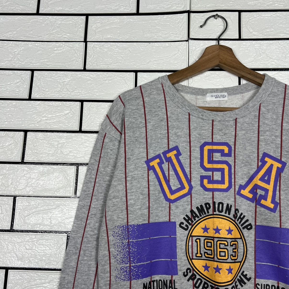 Japanese Brand USA CHAMPION SHIP SPORTS SCENE STRIPED SWEATSHIRT #3954-C180 Size US S / EU 44-46 / 1 - 3 Thumbnail