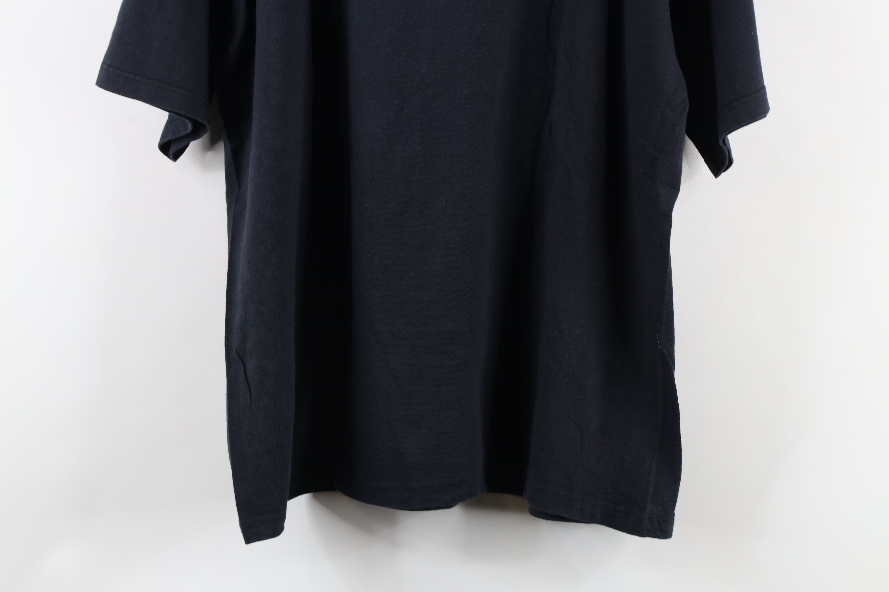 Vintage Vintage 90s Streetwear Blank Pocket T-Shirt Black Cotton USA Size XXL / US 16-18 / IT 52-54 - 10 Thumbnail