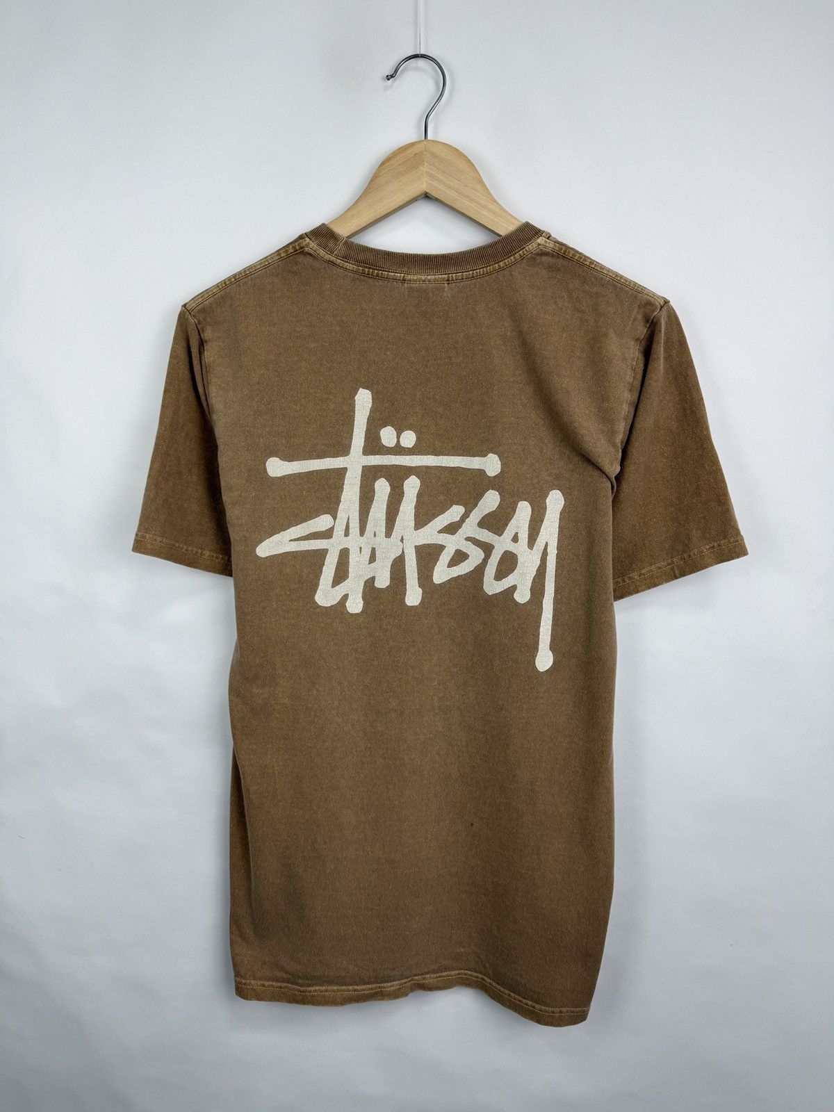 Stussy 🇺🇸 Vintage Y2K Stussy Brown Rare T-Shirt Hype Retro Size US M / EU 48-50 / 2 - 3 Thumbnail