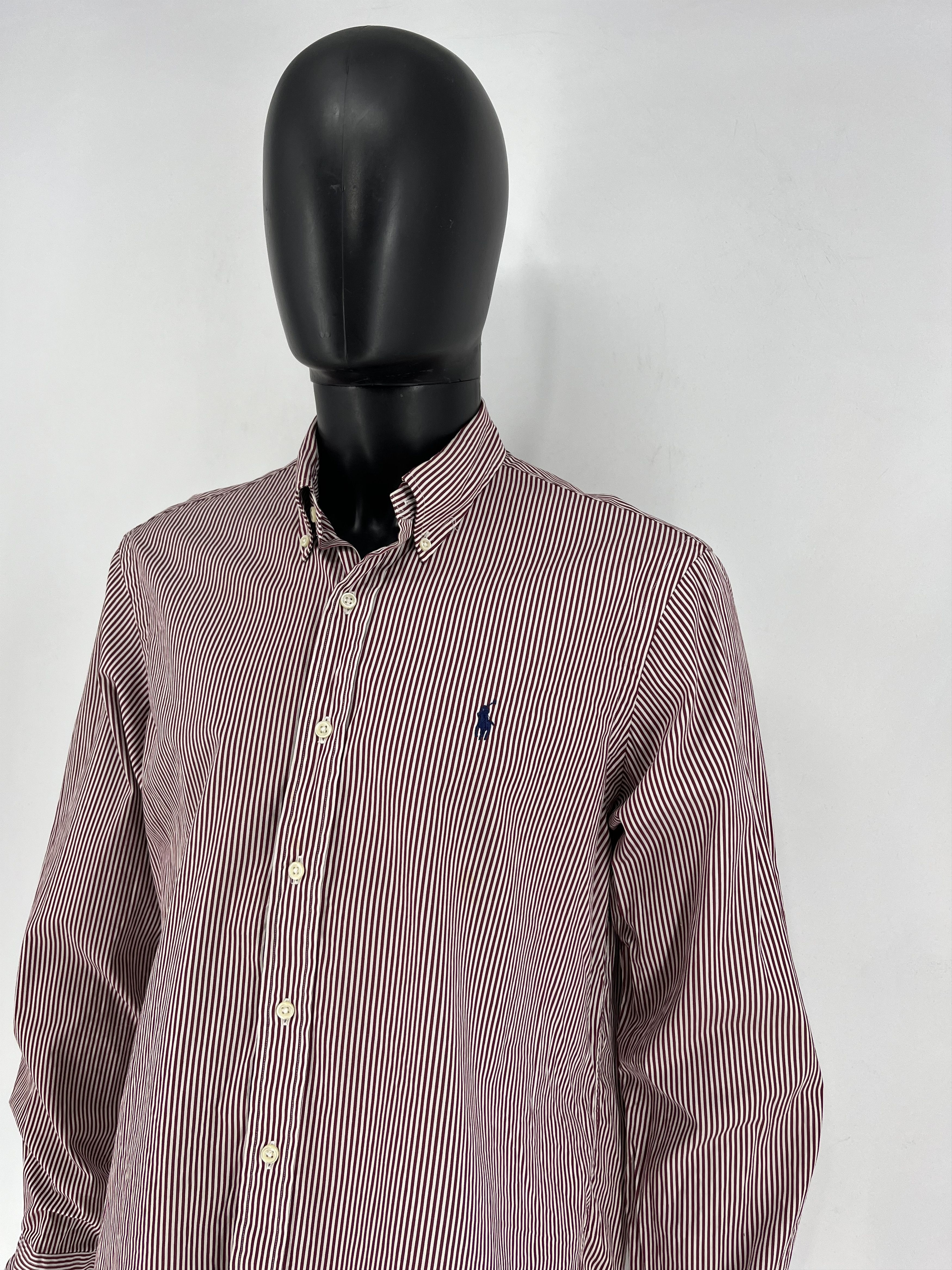 Polo Ralph Lauren × Ralph Lauren × Vintage Vintage Striped Shirt Polo Ralph Lauren Size L Rare Size US L / EU 52-54 / 3 - 4 Thumbnail