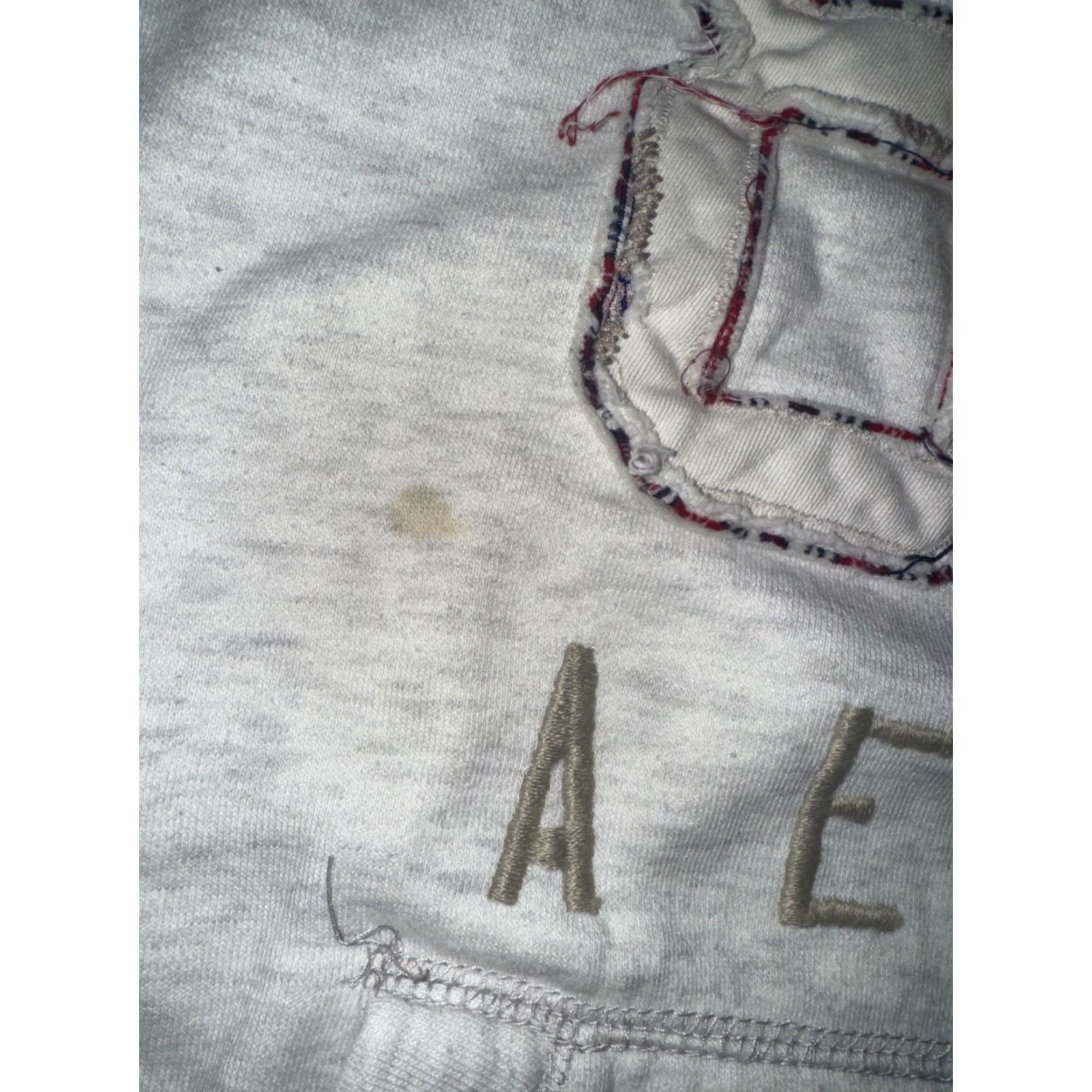 Vintage VINTAGE Aeropostale Women Hoodie Sweatshirt Gray 87 Logo Pullover Size Large 18x22 90s Preppy Logo Pockets Mens? Size L / US 10 / IT 46 - 4 Thumbnail