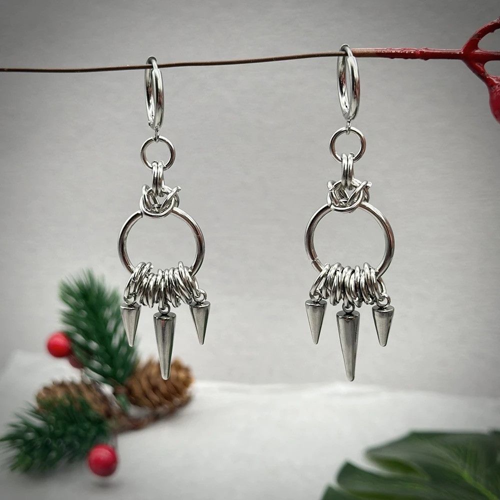 Jewelry Rivet Big Hoop Earrings Size ONE SIZE - 1 Thumbnail