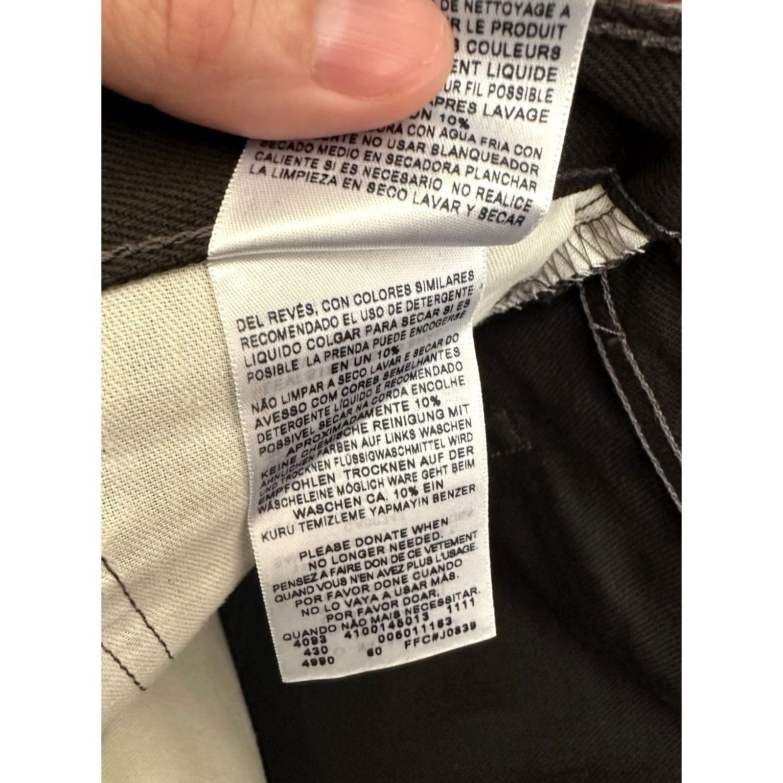 Levi's VINTAGE Y2K Levis 501 Jeans Mens Size 32x30 Black Straight Leg Button Fly Actual Size US 32 / EU 48 - 7 Thumbnail