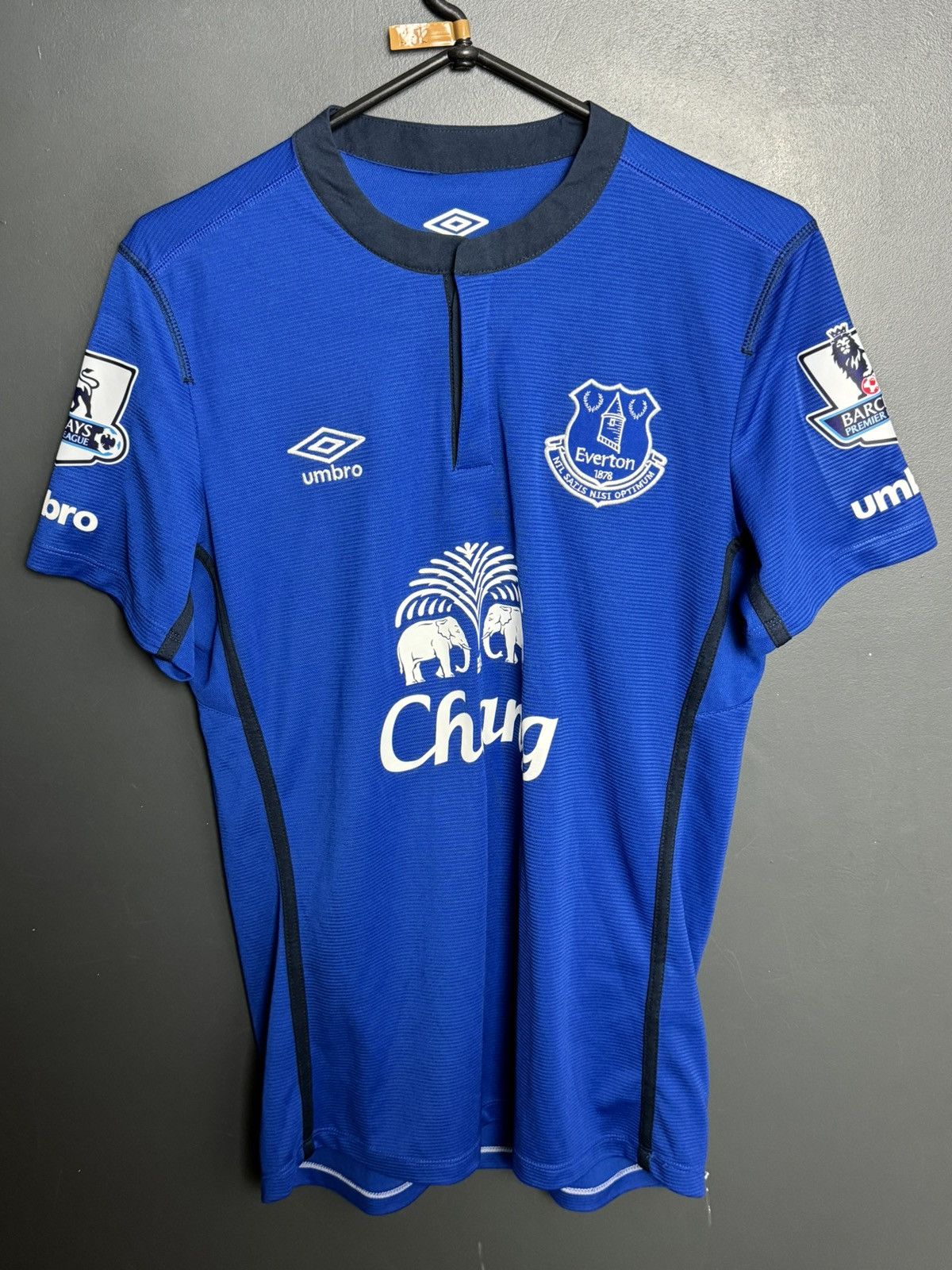 Umbro Everton 14/15 Home Mirallas Football Jersey Size US S / EU 44-46 / 1 - 2 Thumbnail