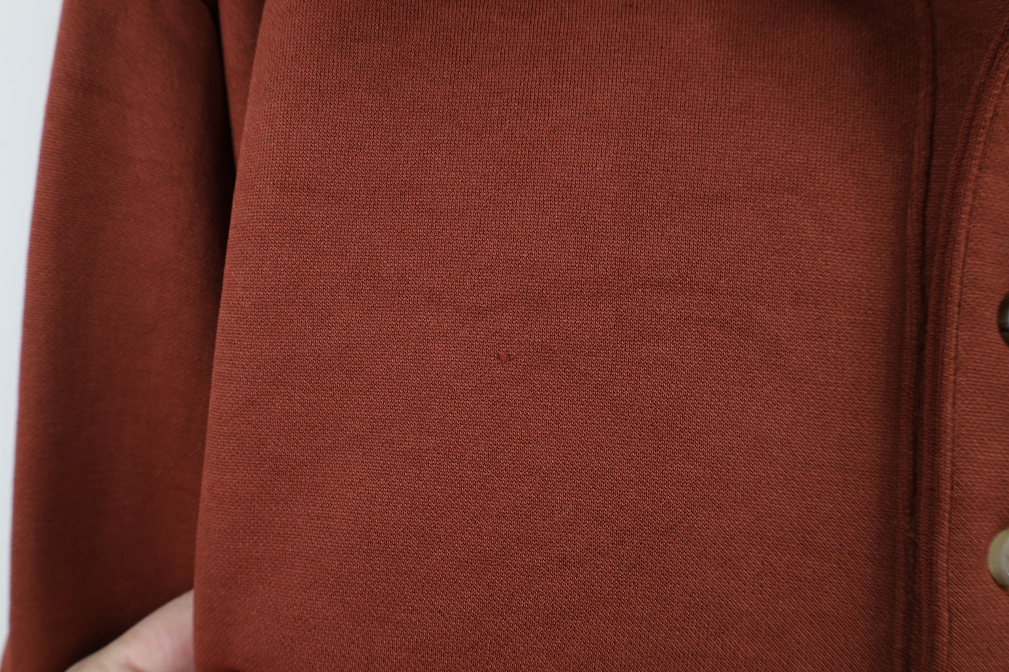 Vintage Vintage 90s Streetwear Collared Pullover Sweatshirt Orange Size US M / EU 48-50 / 2 - 6 Thumbnail