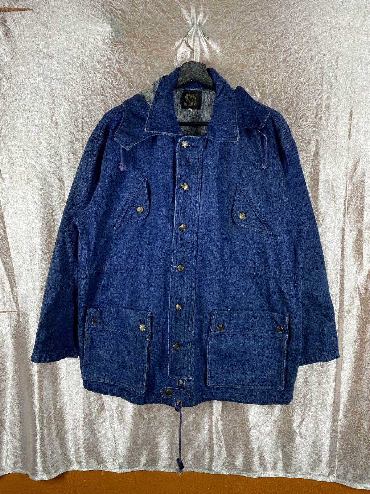 Japanese Brand Vintage Japanese Brand Denim Hood Indigo Blue Workwear Style Size US M / EU 48-50 / 2 - 3 Thumbnail