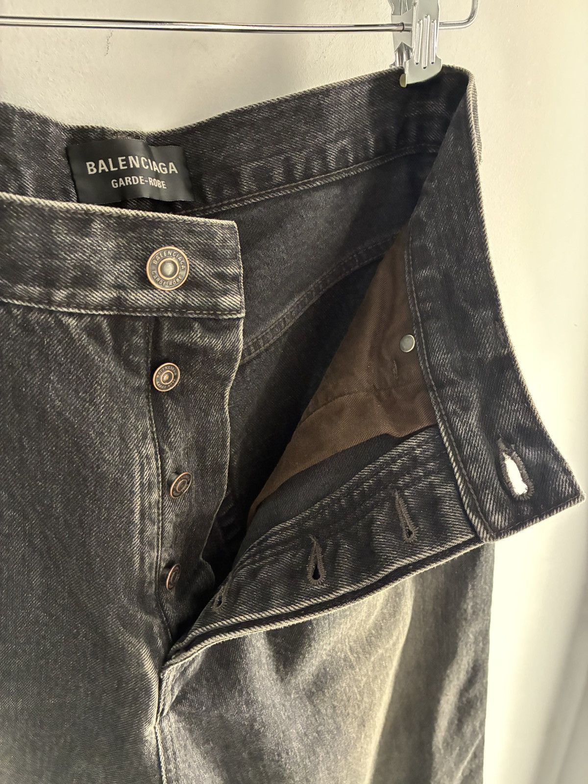 Balenciaga BALENCIAGA Baggy Japanese Denim Pants Size US 30 / EU 46 - 4 Thumbnail