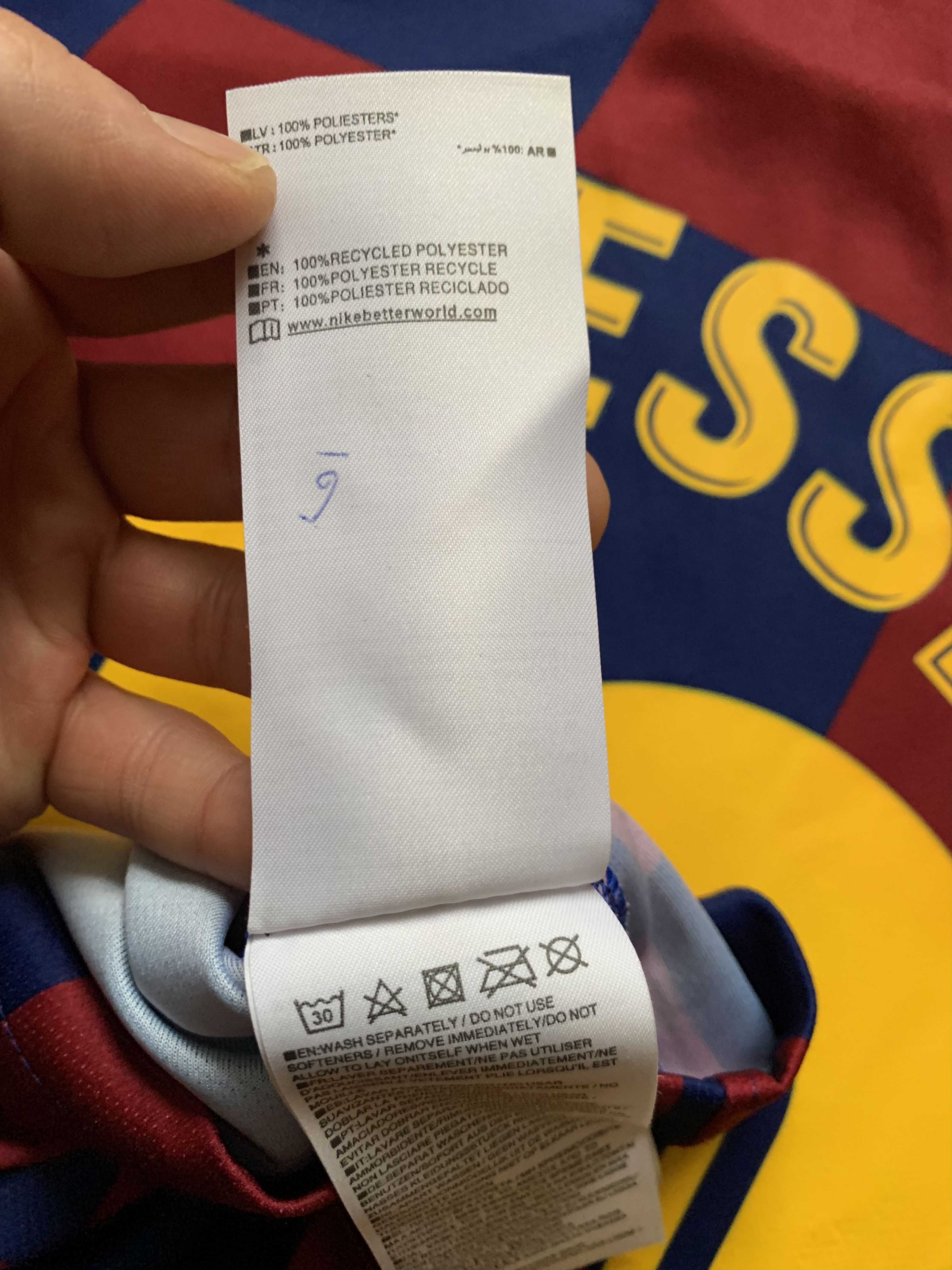 Nike Nike Barcelona Home Shirt Lionel Messi #10 2019-2020 Size US S / EU 44-46 / 1 - 10 Thumbnail