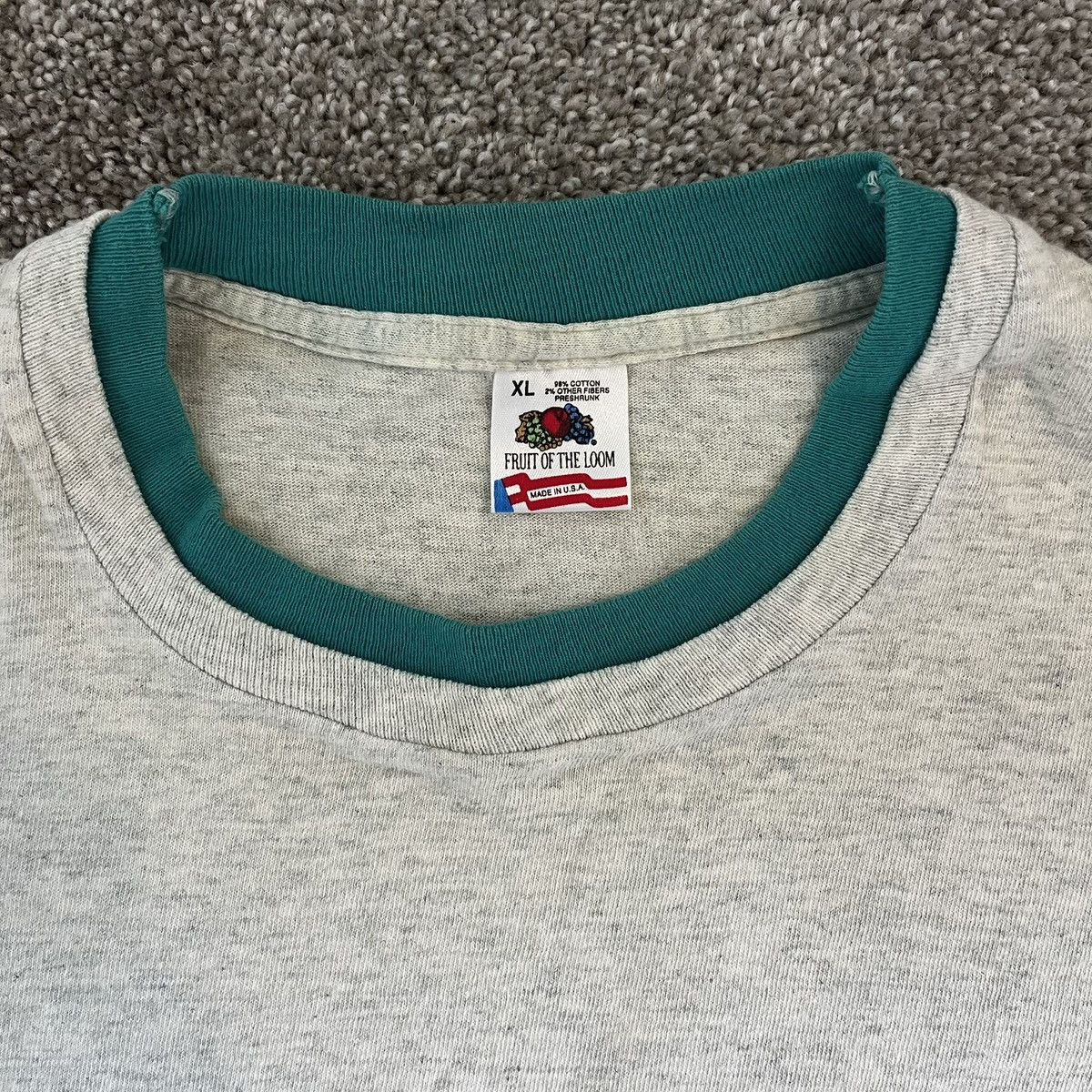 Fruit Of The Loom Vintage 90’s CBS College Tour Single Stitch T-Shirt XL Size US XL / EU 56 / 4 - 3 Thumbnail