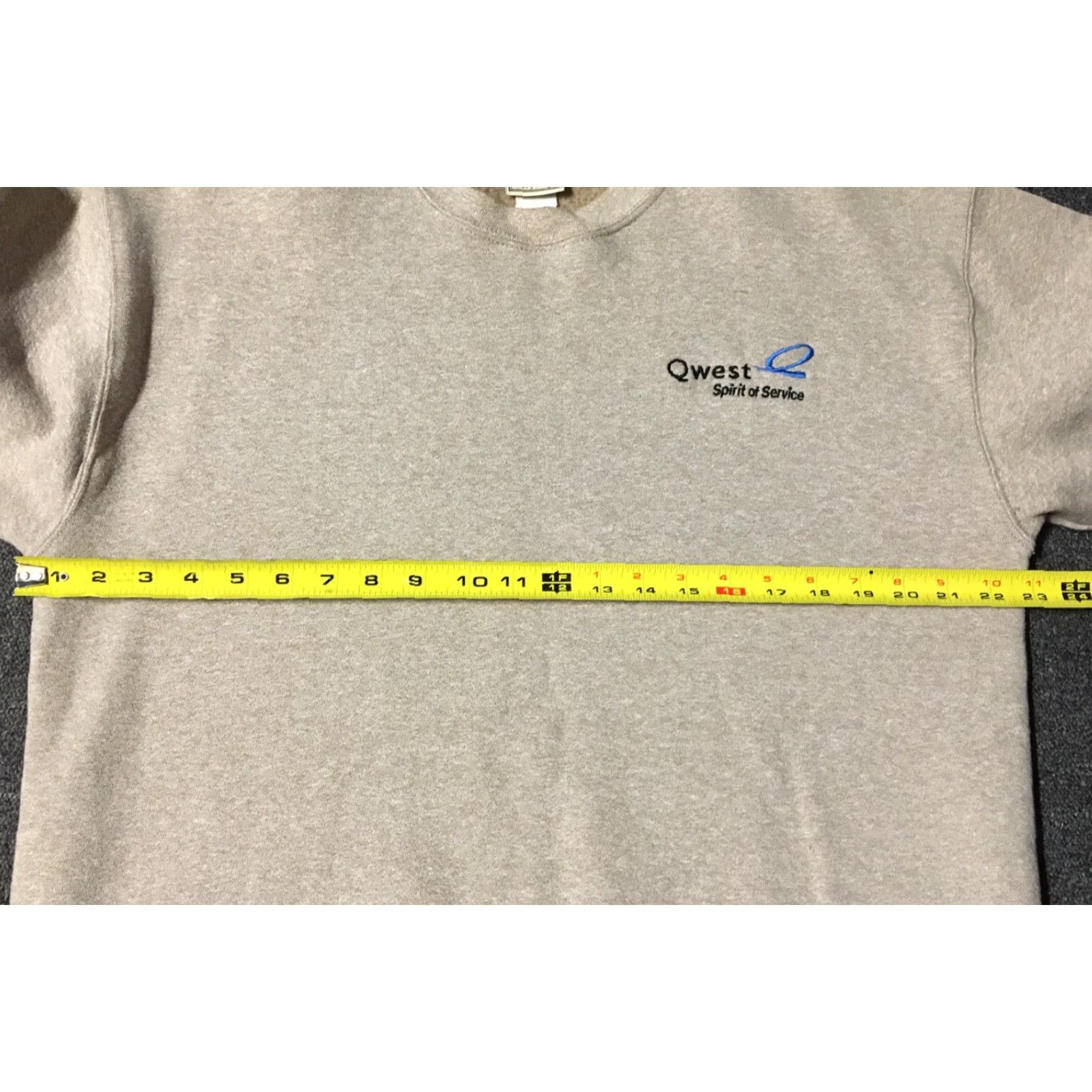 Lee VINTAGE Qwest Spirit Of Service Sweatshirt Mens L Brown 90s 80s Tech Apple Microsoft Flip Phone Computer Internet Vintage 90s Theme Size US L / EU 52-54 / 3 - 5 Thumbnail