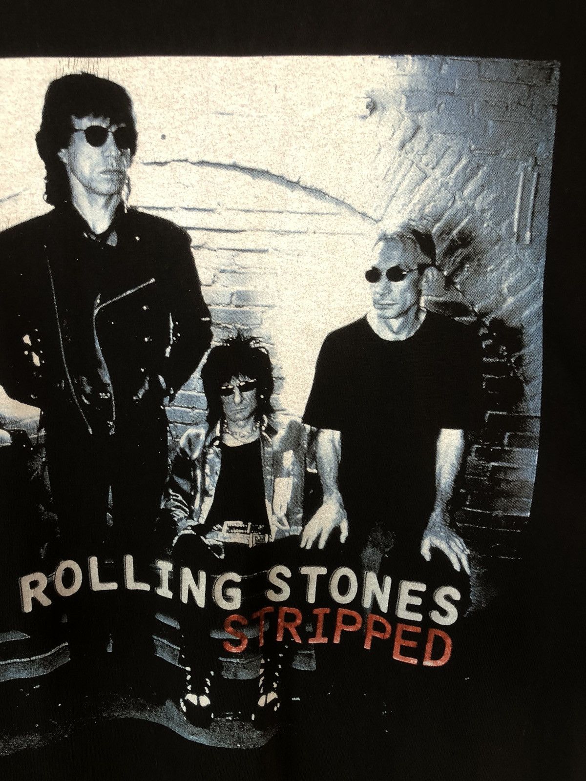 Band Tees × The Rolling Stones × Vintage Vintage 90s The Rolling Stones STRIPPED Band Tee Size US L / EU 52-54 / 3 - 4 Thumbnail