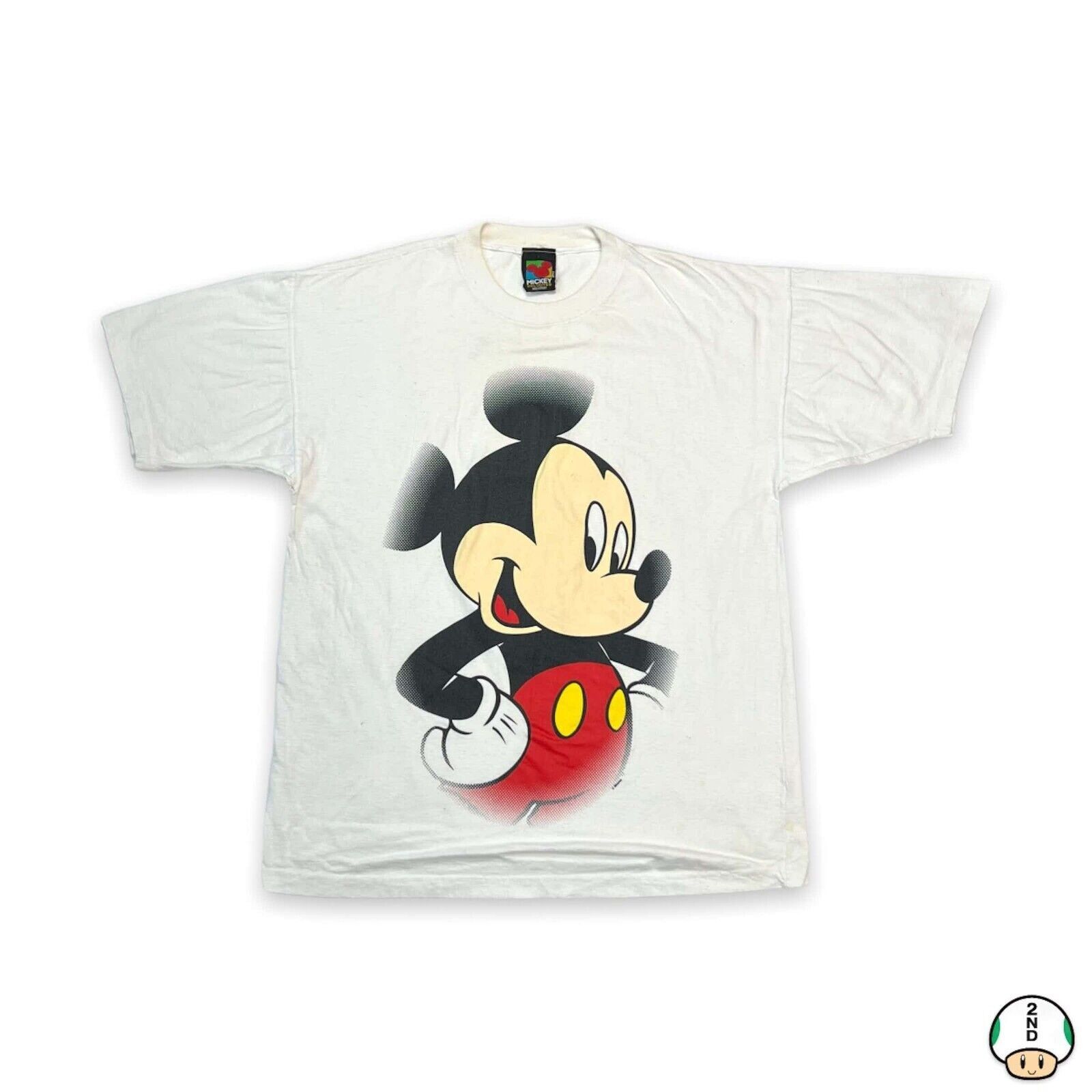 Disney × Mickey Mouse × Vintage Vintage 90s Mickey Mouse T Shirt Disney Short Sleeve Tee Size US L / EU 52-54 / 3 - 1 Thumbnail