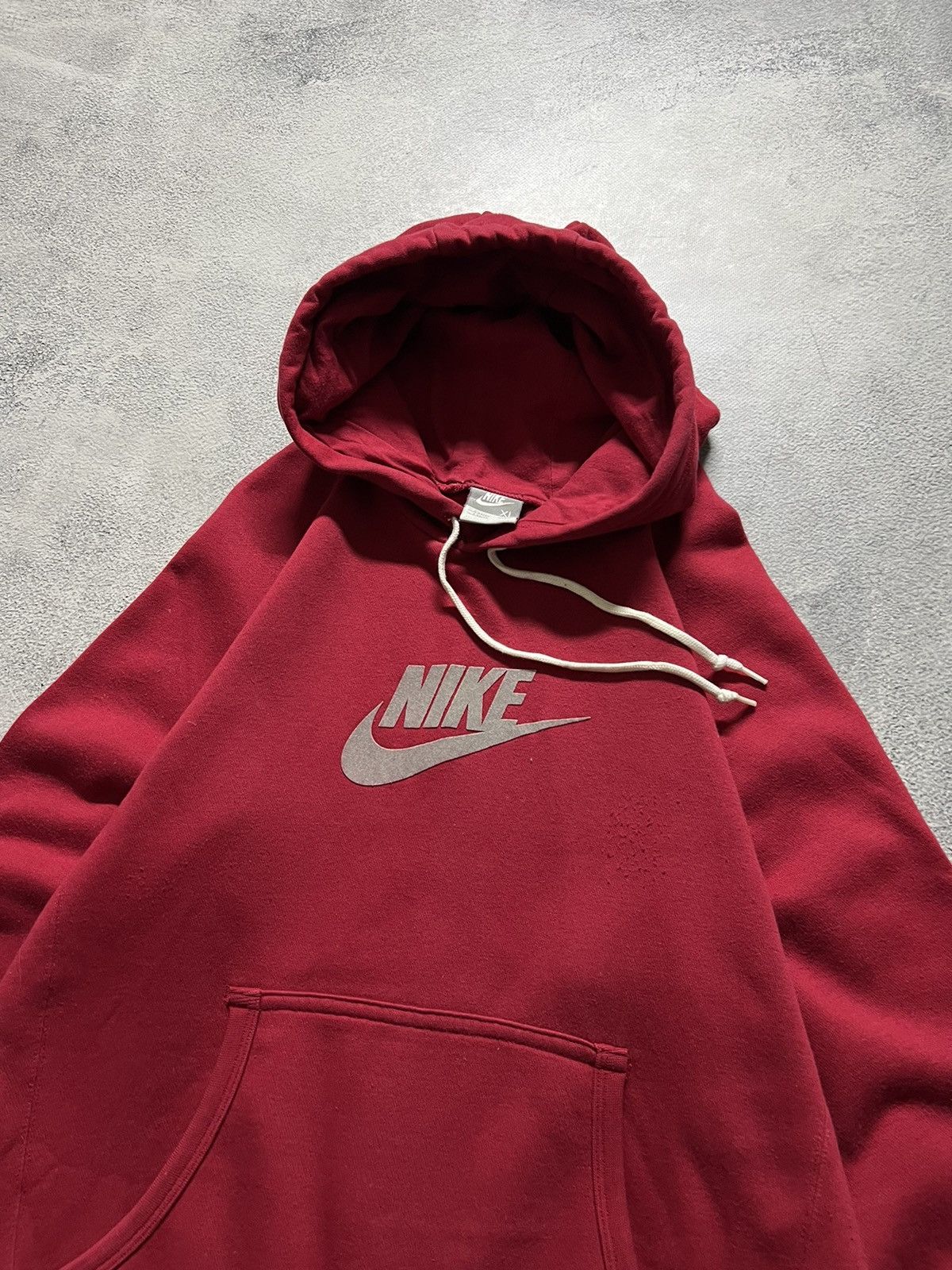 Nike × Vintage Vintage Y2k Nike ❤️ Velour Spell Out Big Logo Hoodie 00’s Size US S / EU 44-46 / 1 - 6 Thumbnail