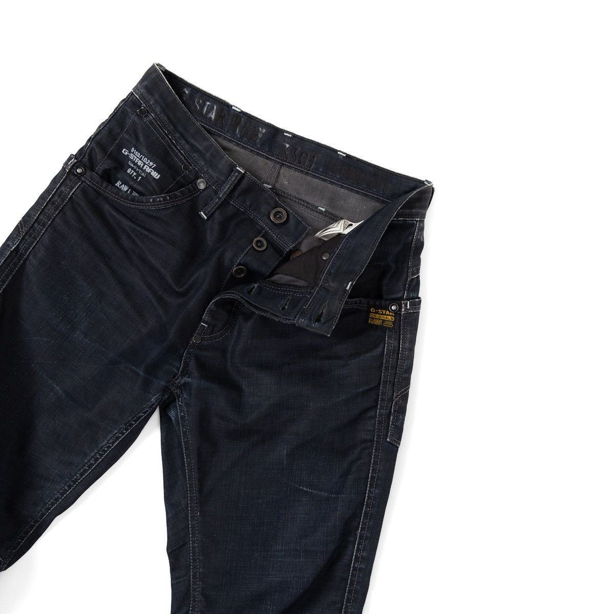 G-Star G-Star Raw 3301 Jack Pant Jeans Dark Blue Straight Button Size US 29 - 3 Thumbnail