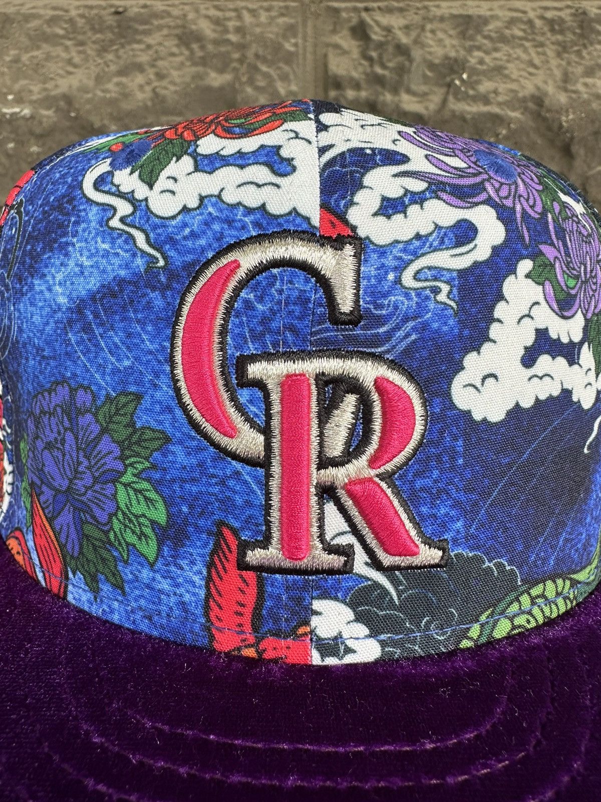 MLB × New Era × Supreme 7 1/2 Colorado Rockies 25th Anniversary Koi Pond Rockwell Size ONE SIZE - 3 Thumbnail