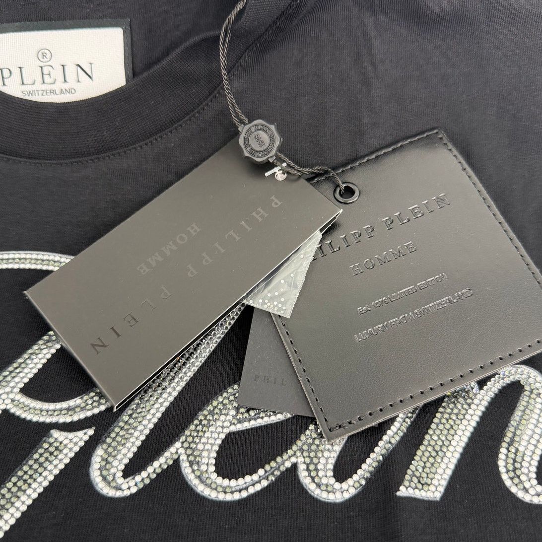 Philipp Plein Philipp Plein Black Plein Truck Stones Round Neck T-Shirt XL Size US XL / EU 56 / 4 - 7 Thumbnail