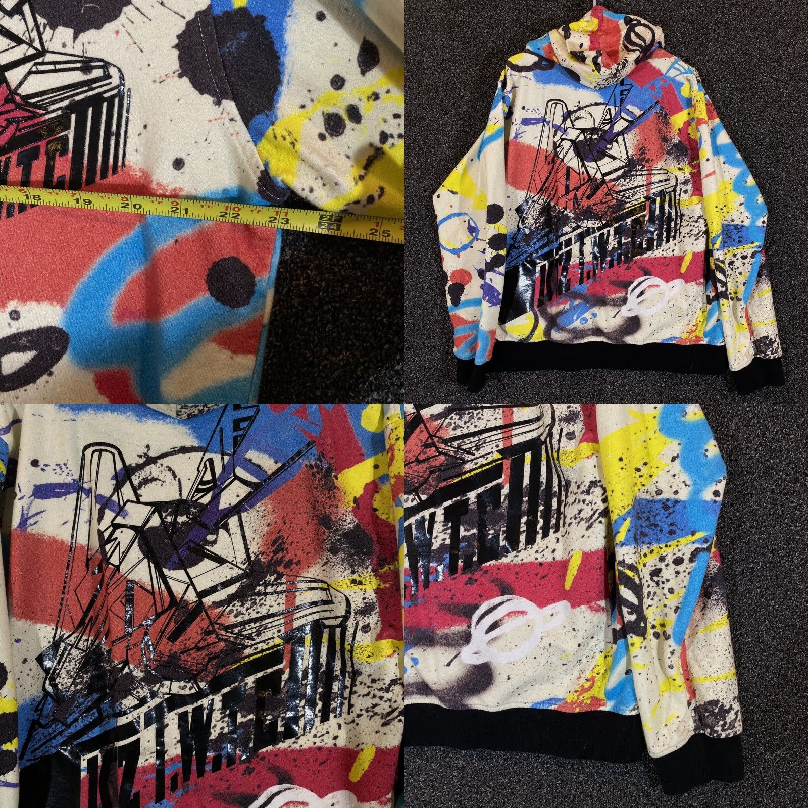 KTZ KTZ Jacket Mens Large Masterpiece Graffiti Katizette Paint Splatter Multicolor Size US L / EU 52-54 / 3 - 8 Thumbnail
