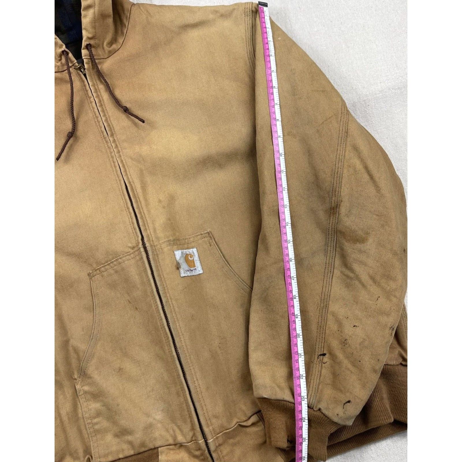 Carhartt VINTAGE Carhartt Jacket 2XL Bomber Jacket Brown Flannel Lined 90s Workwear Mens Size US XXL / EU 58 / 5 - 6 Thumbnail