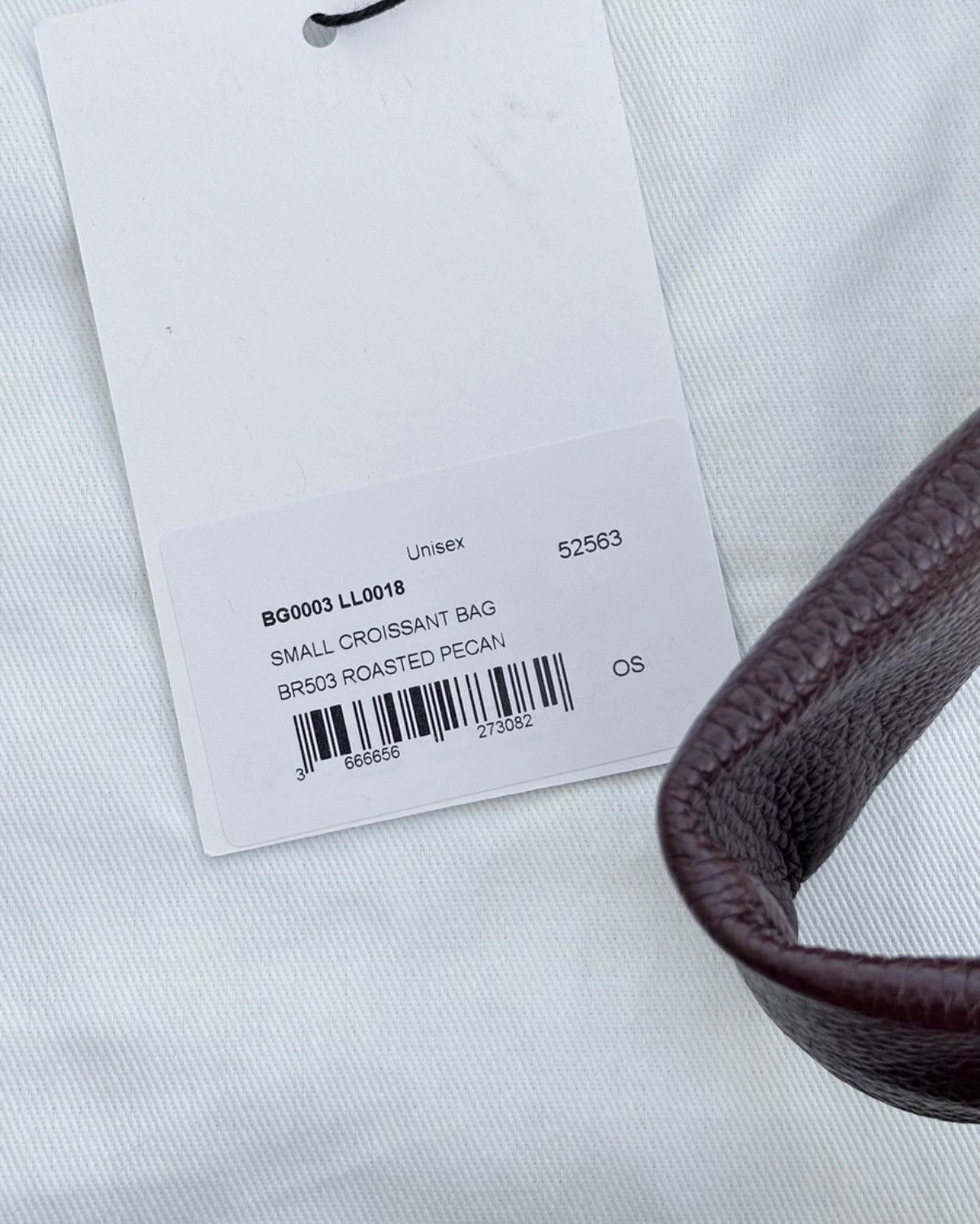 Lemaire Lemaire Croissant Bag Pecan Calfskin Size ONE SIZE - 8 Thumbnail