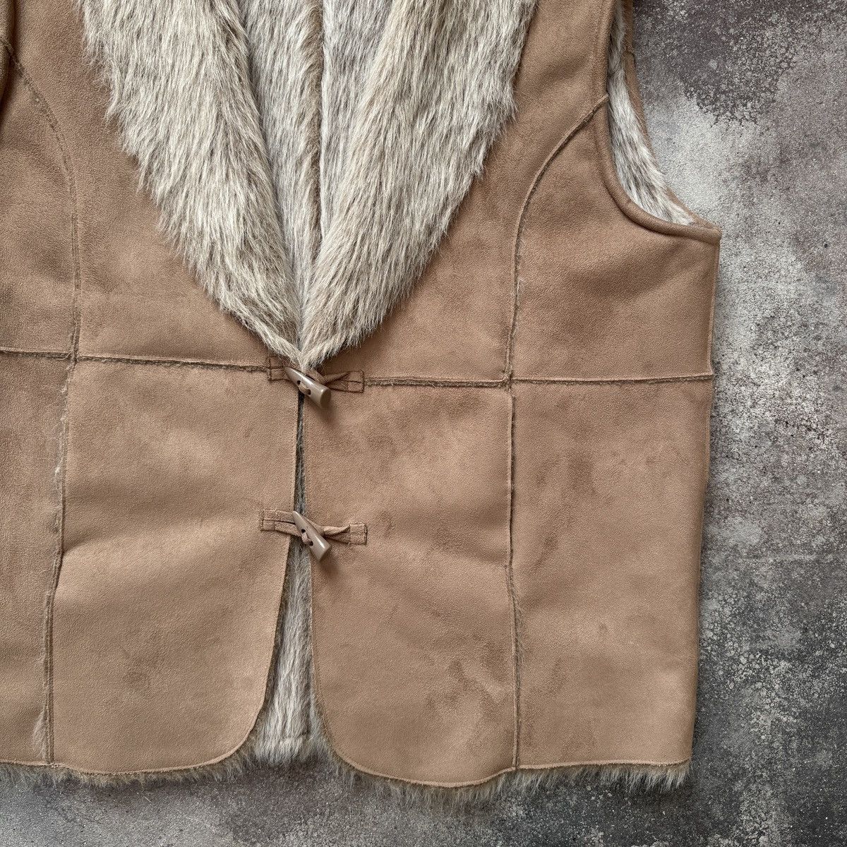 Hysteric Glamour Japan Style Vintage Unisex Faux Fur Shearling Style Vest Size US M / EU 48-50 / 2 - 5 Thumbnail