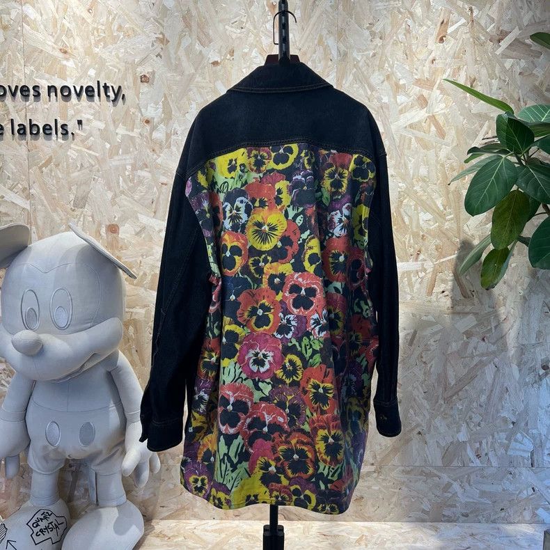 Loewe LOEWE Floral patchwork denim jacket Size M / US 6-8 / IT 42-44 - 2 Thumbnail