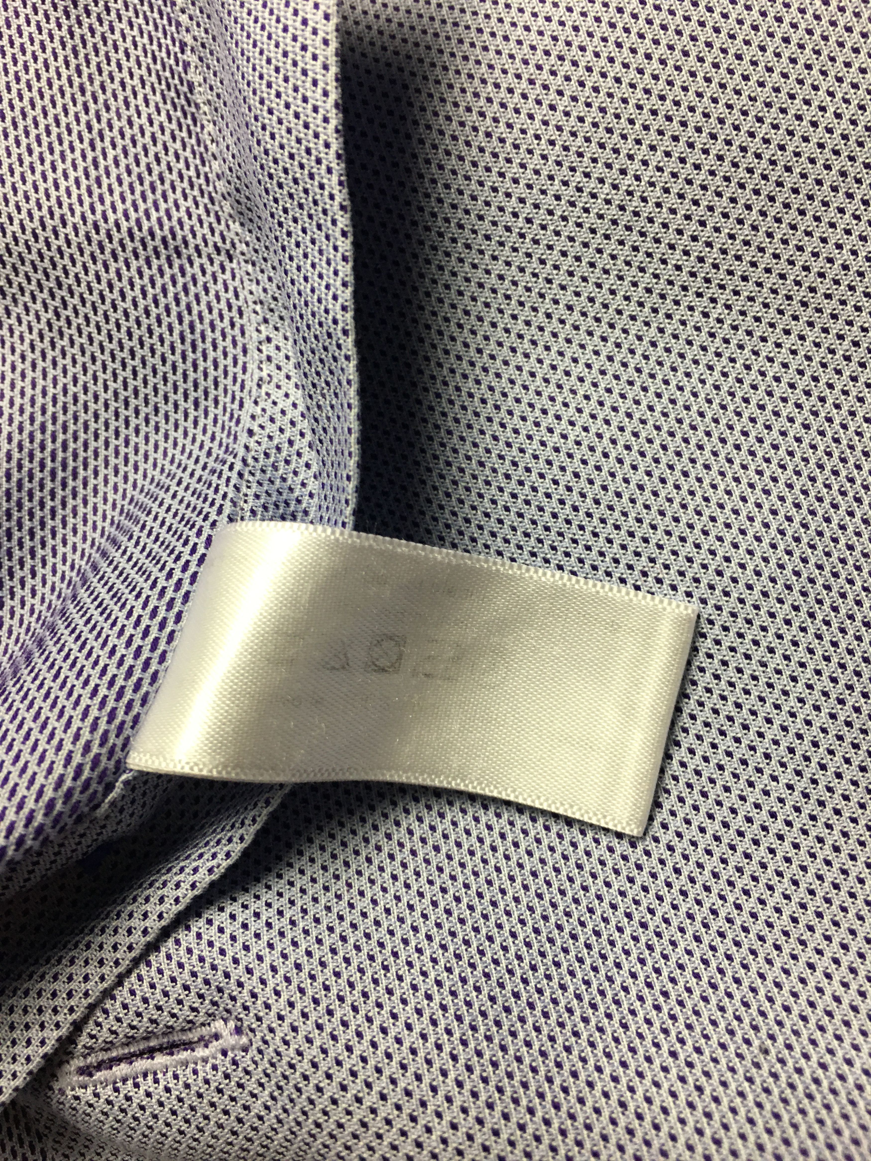 Eton ETON Long Sleeve Mens Blue Dress Shirt 41/16 Size 42S - 8 Thumbnail