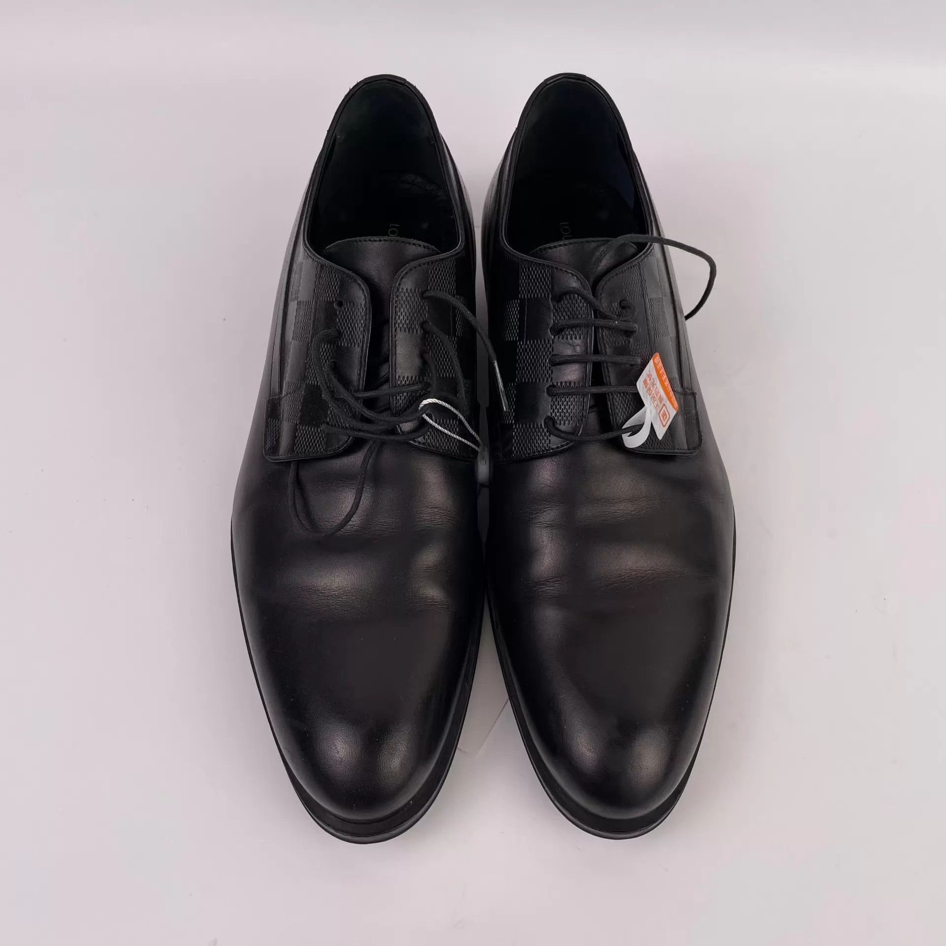Louis Vuitton LV Black Leather Dress Shoes Size 7 Size US 8 / EU 41 - 2 Thumbnail