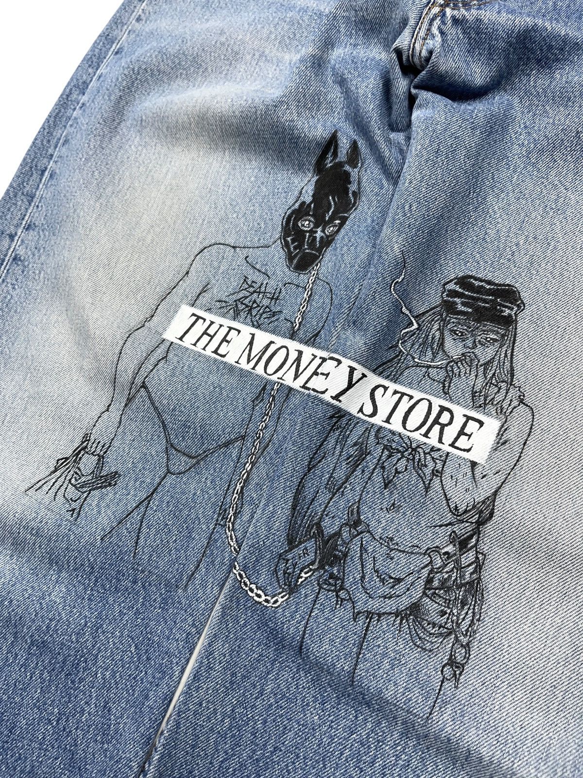 Death Grips Death Grips Custom Made Jeans On Vintage Levi’s 501 Size US 36 / EU 52 - 5 Thumbnail