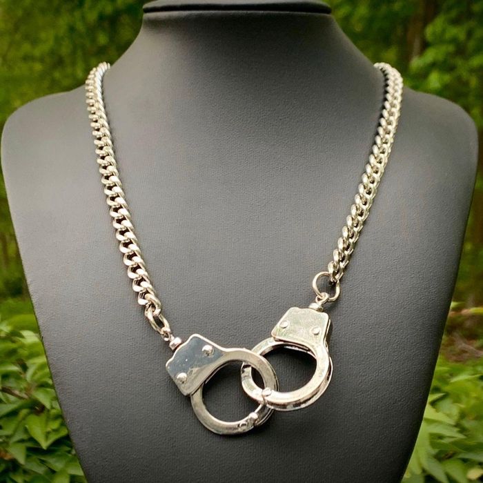 Cuban Link Chain Handcuff Necklace Handcuff Chain Grailed