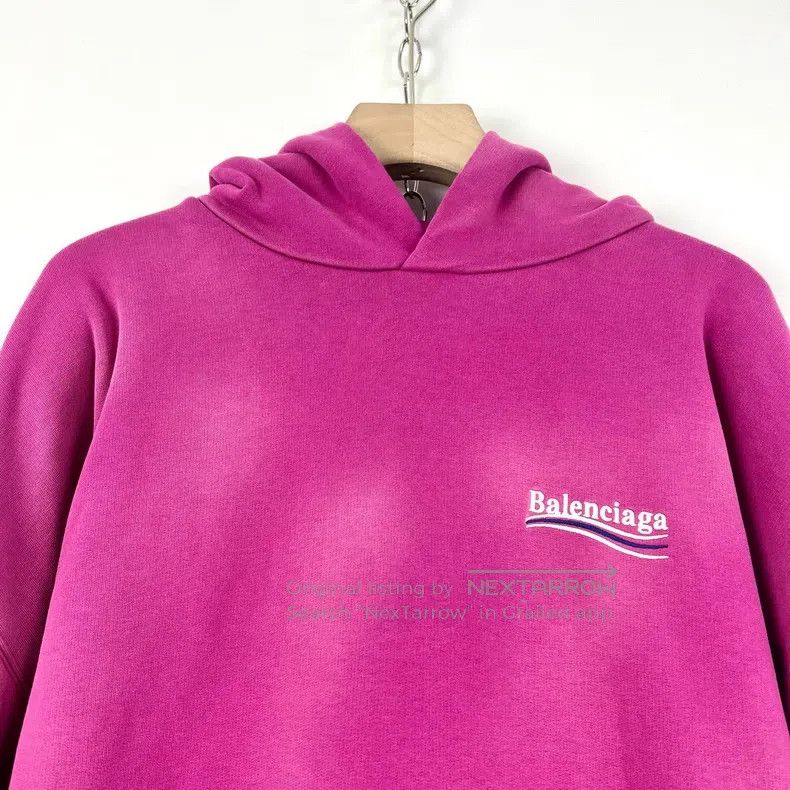 Balenciaga Balenciaga Fuchsia Logo Coke Embroidered Hoodie Size US XXS / EU 40 - 3 Thumbnail