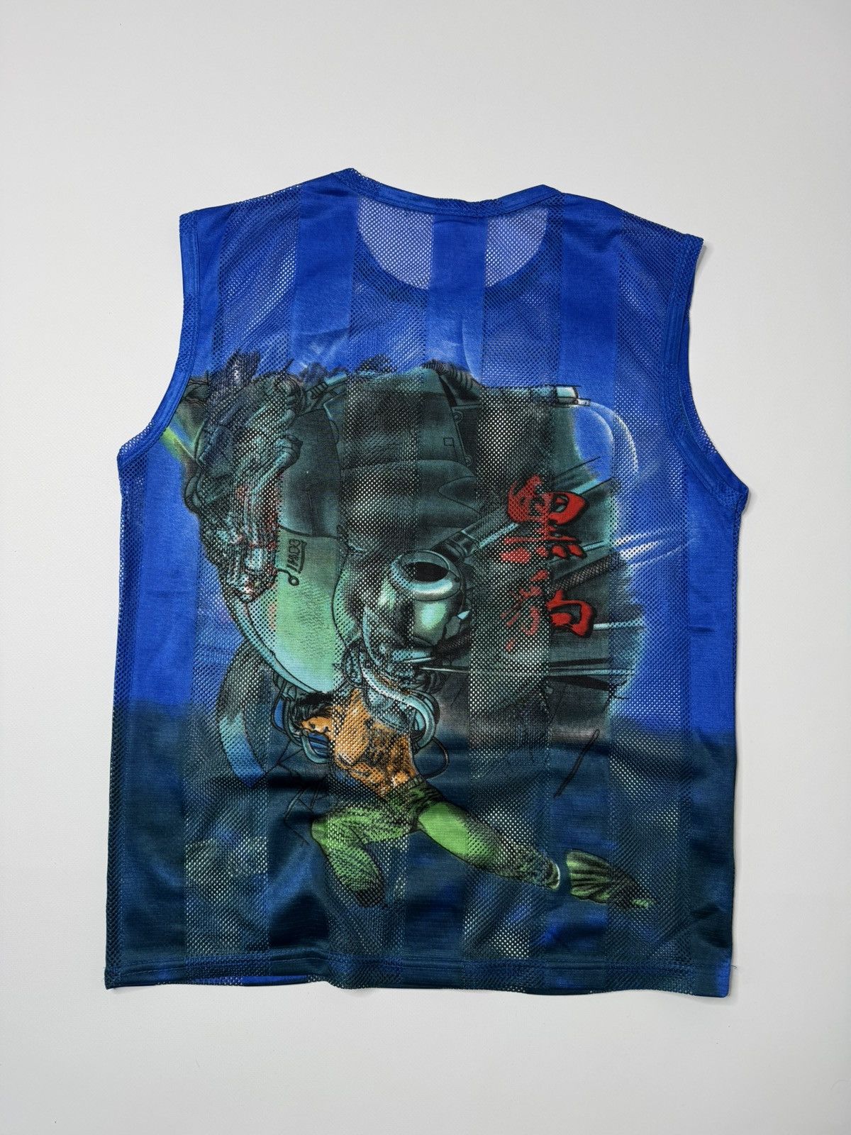 Vintage Vintage japanese Mesh Tank Top anime y2k avant garde swag 00 Size US M / EU 48-50 / 2 - 5 Thumbnail